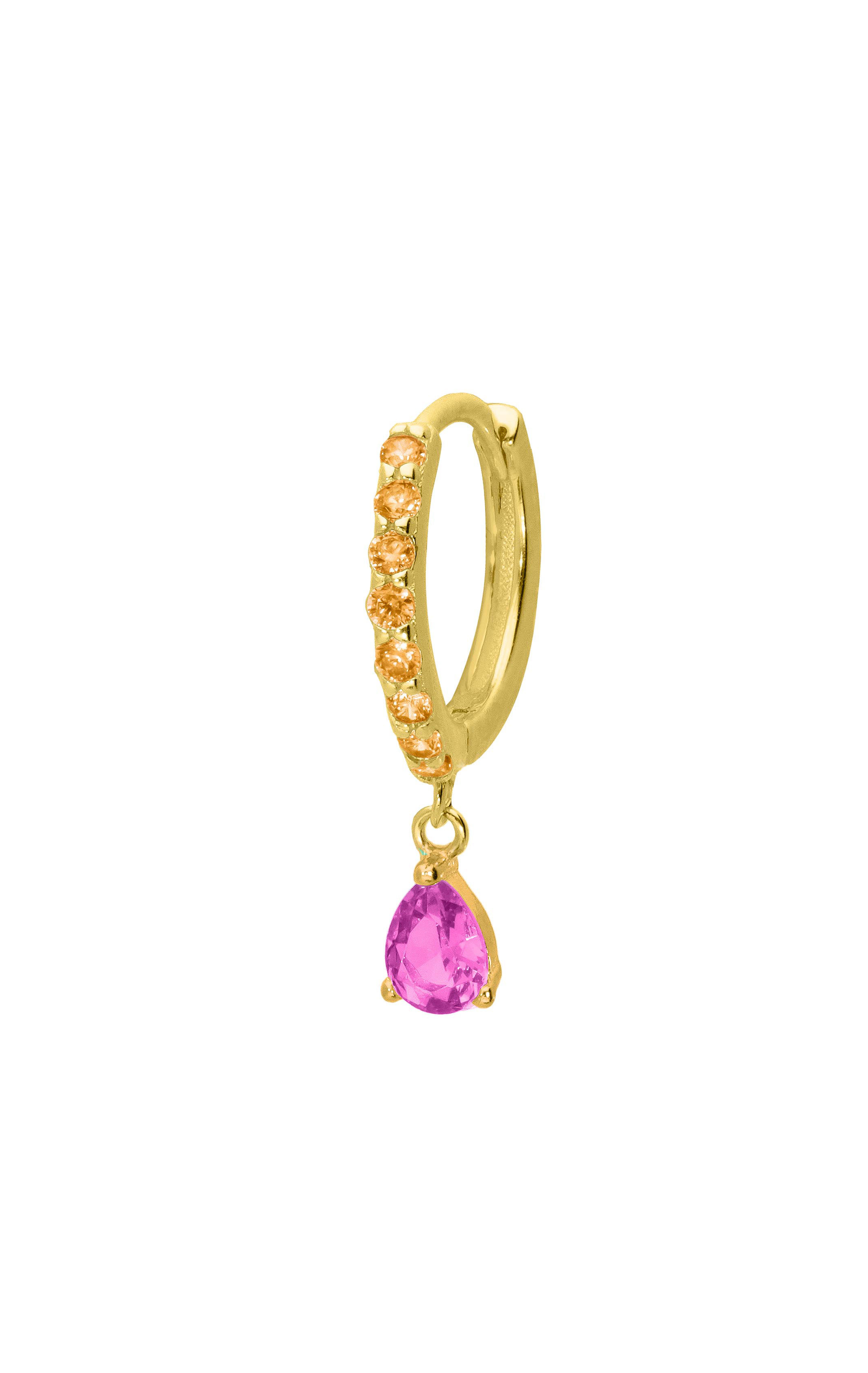 Boucle d'oreille Droppy Rose