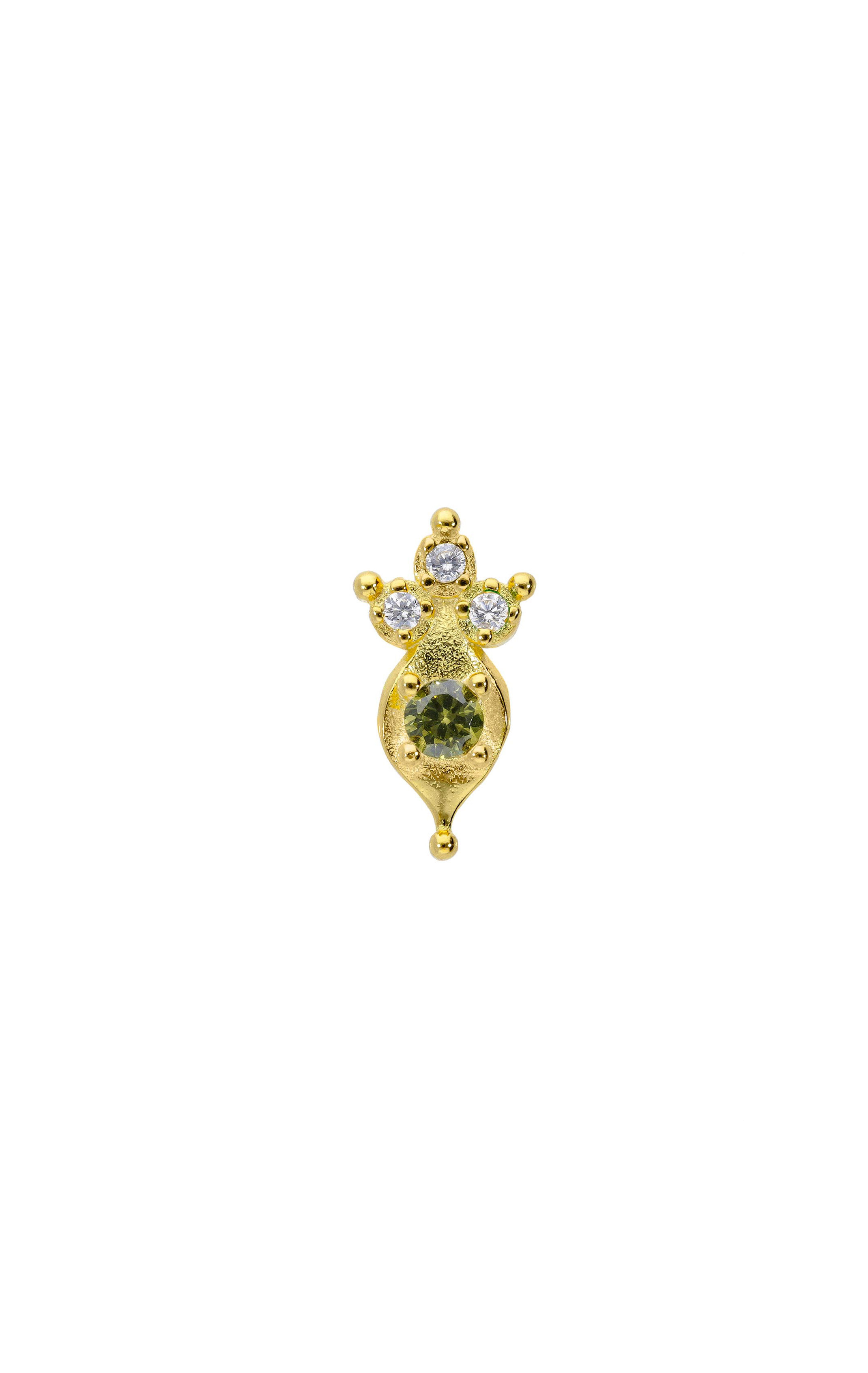 Boucle d'oreille Ikaria Vert Tourmaline