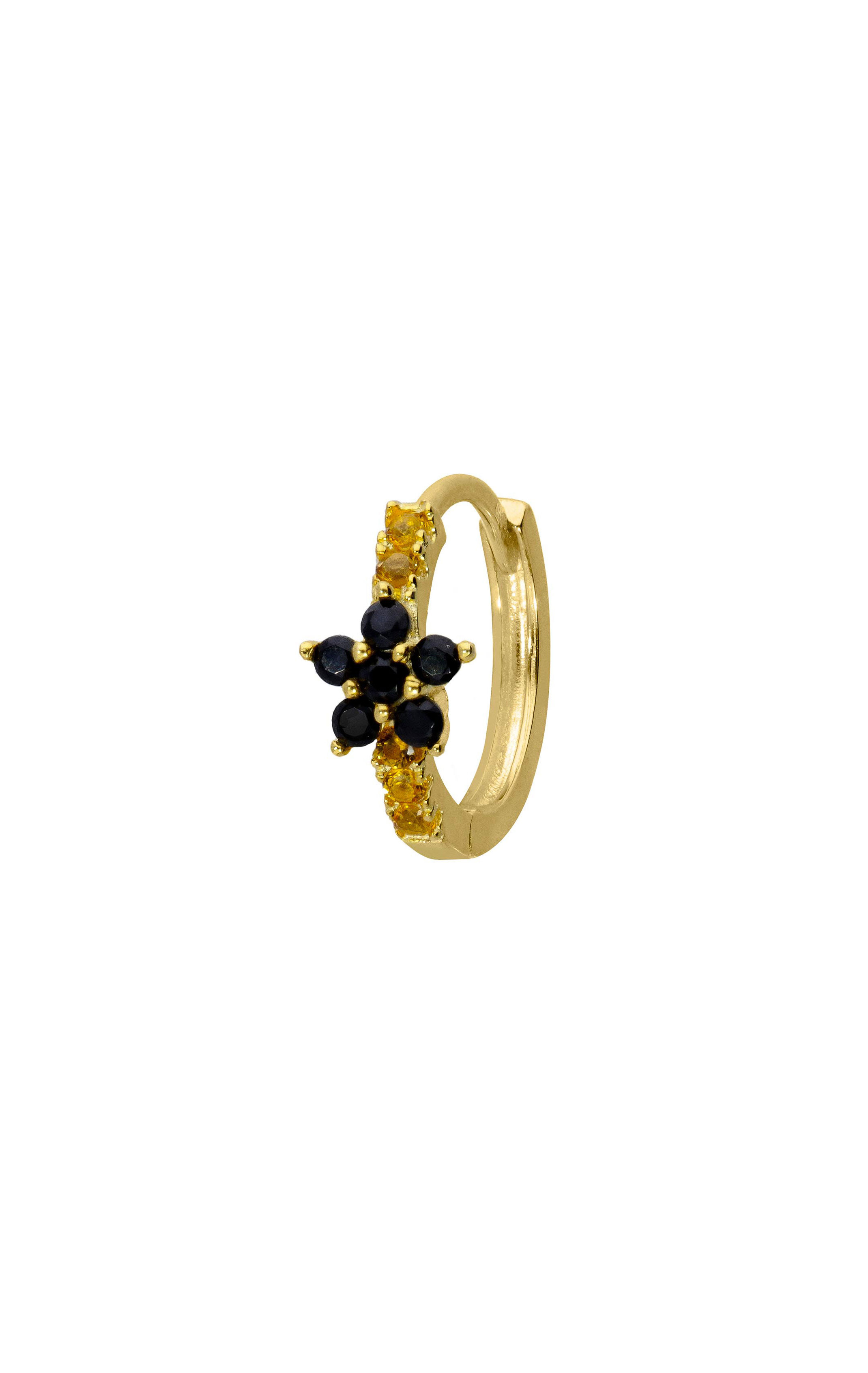 Boucle d'oreille Koki Noir