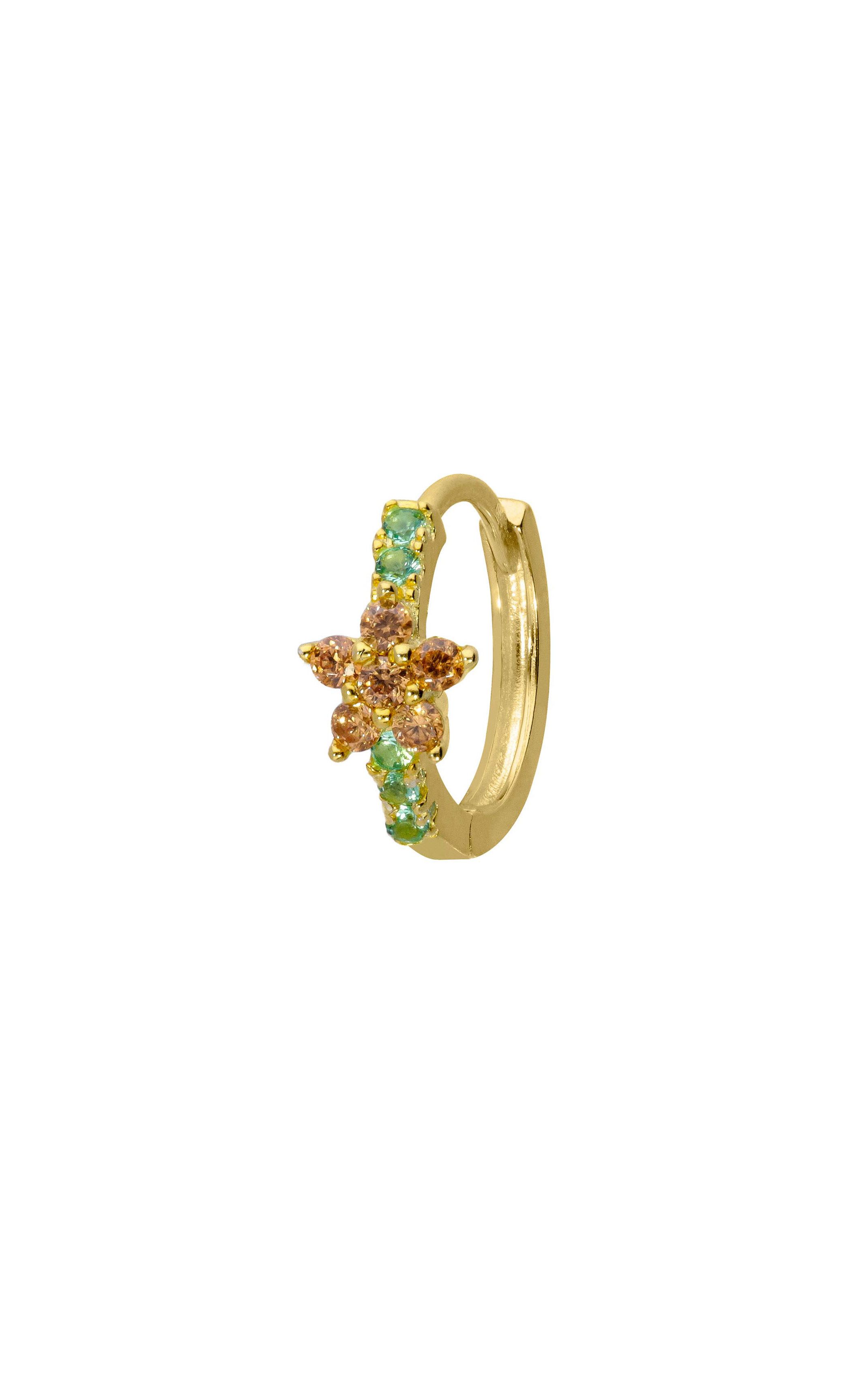 Boucle d'oreille Koki Orange Champagne