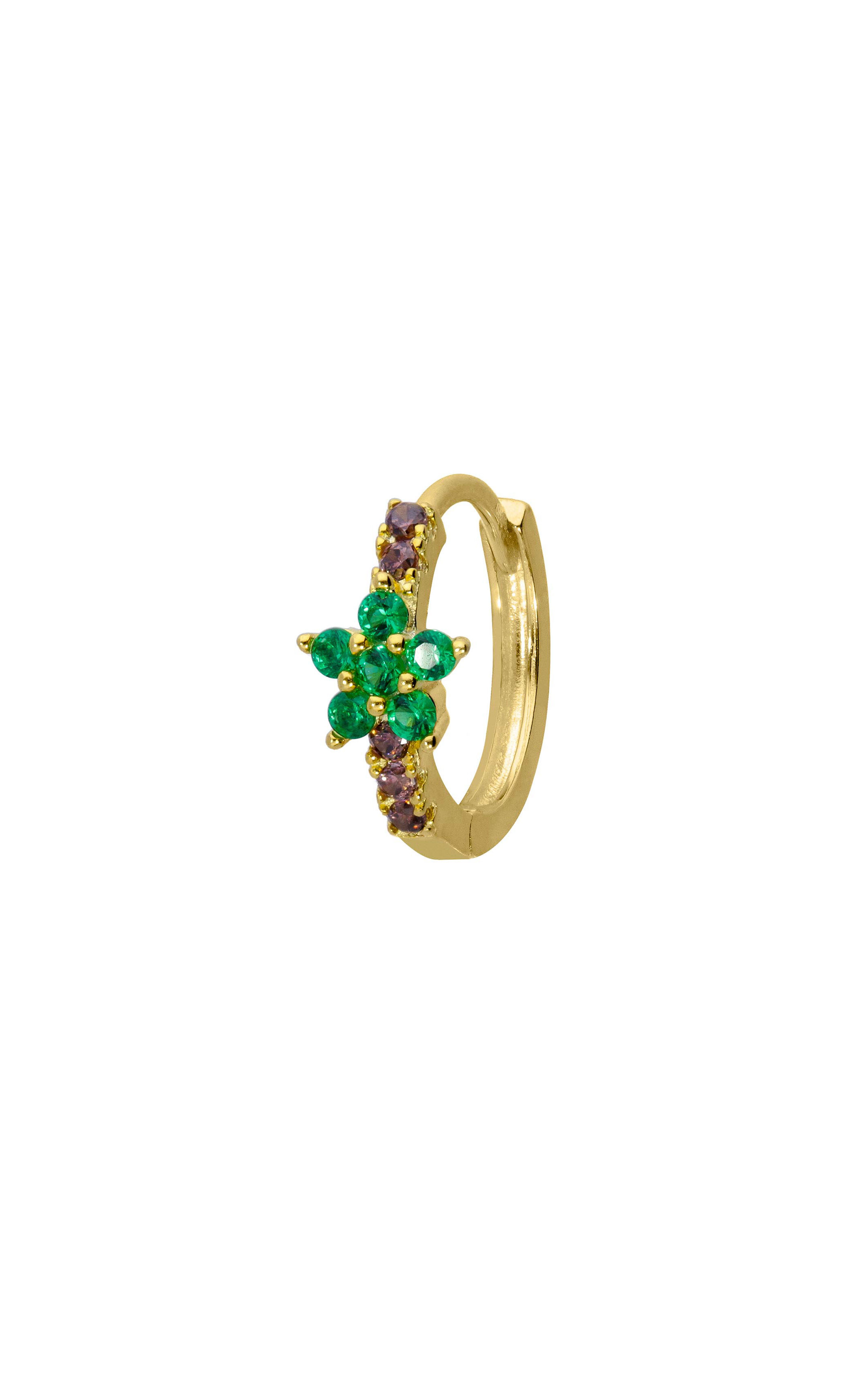 Earrings Koki emeraude
