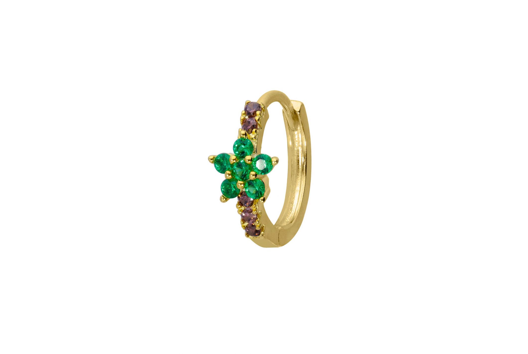Hipanema Earring Koki emeraude