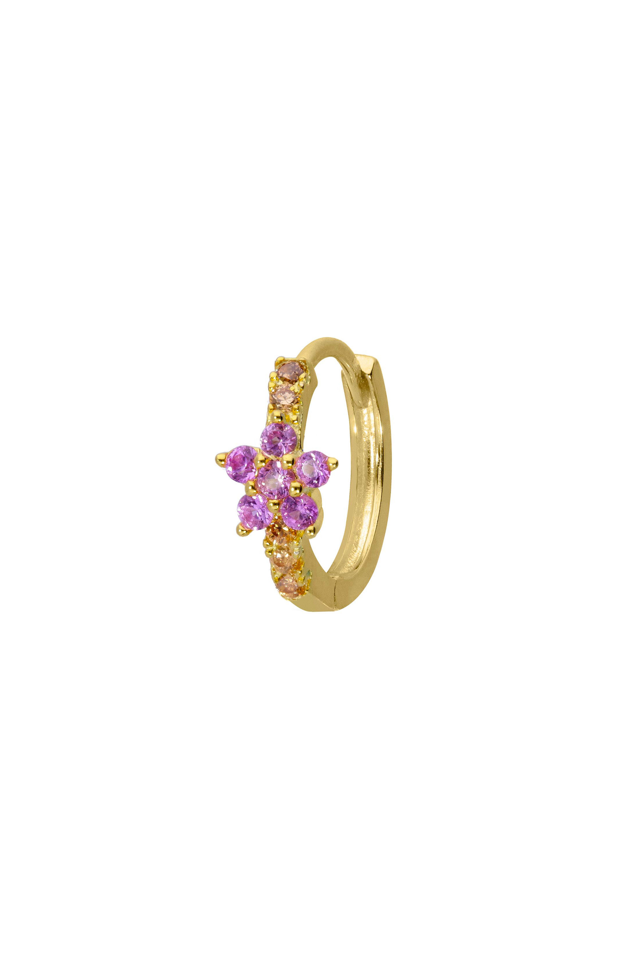 Boucle d'oreille Koki Rose