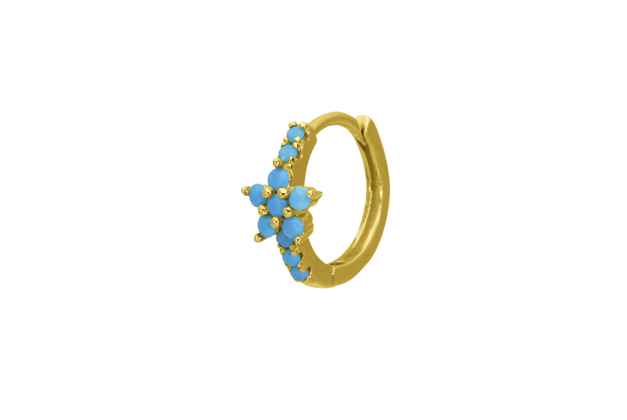 Hipanema Earring Koki Turquoise Blue Turquoise