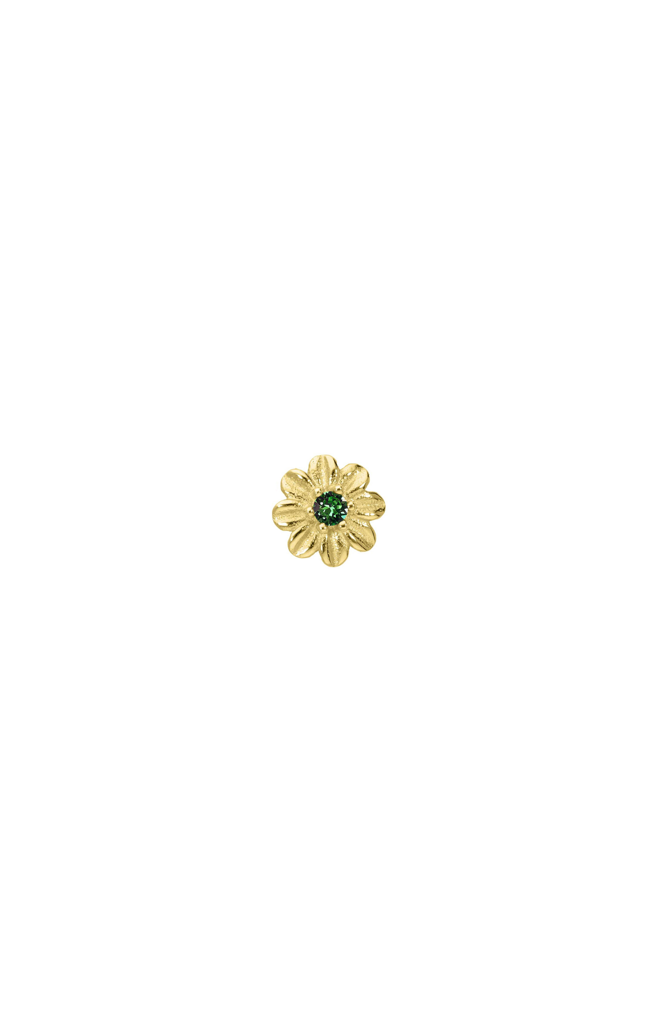 Boucles d'oreilles Paquerette Vert Emeraude