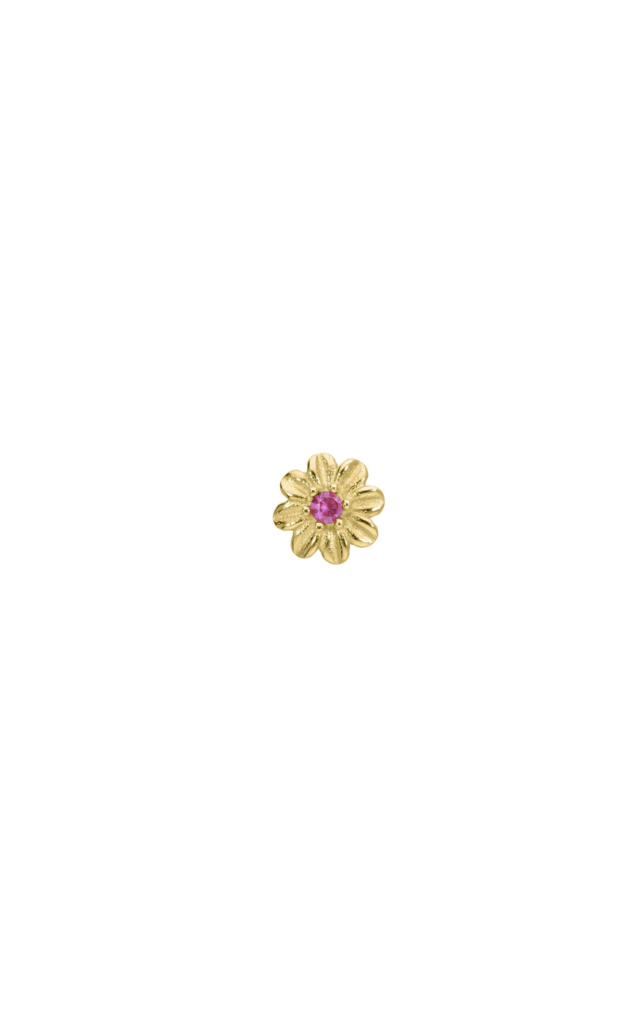 Earring Paquerette Rose Rubis