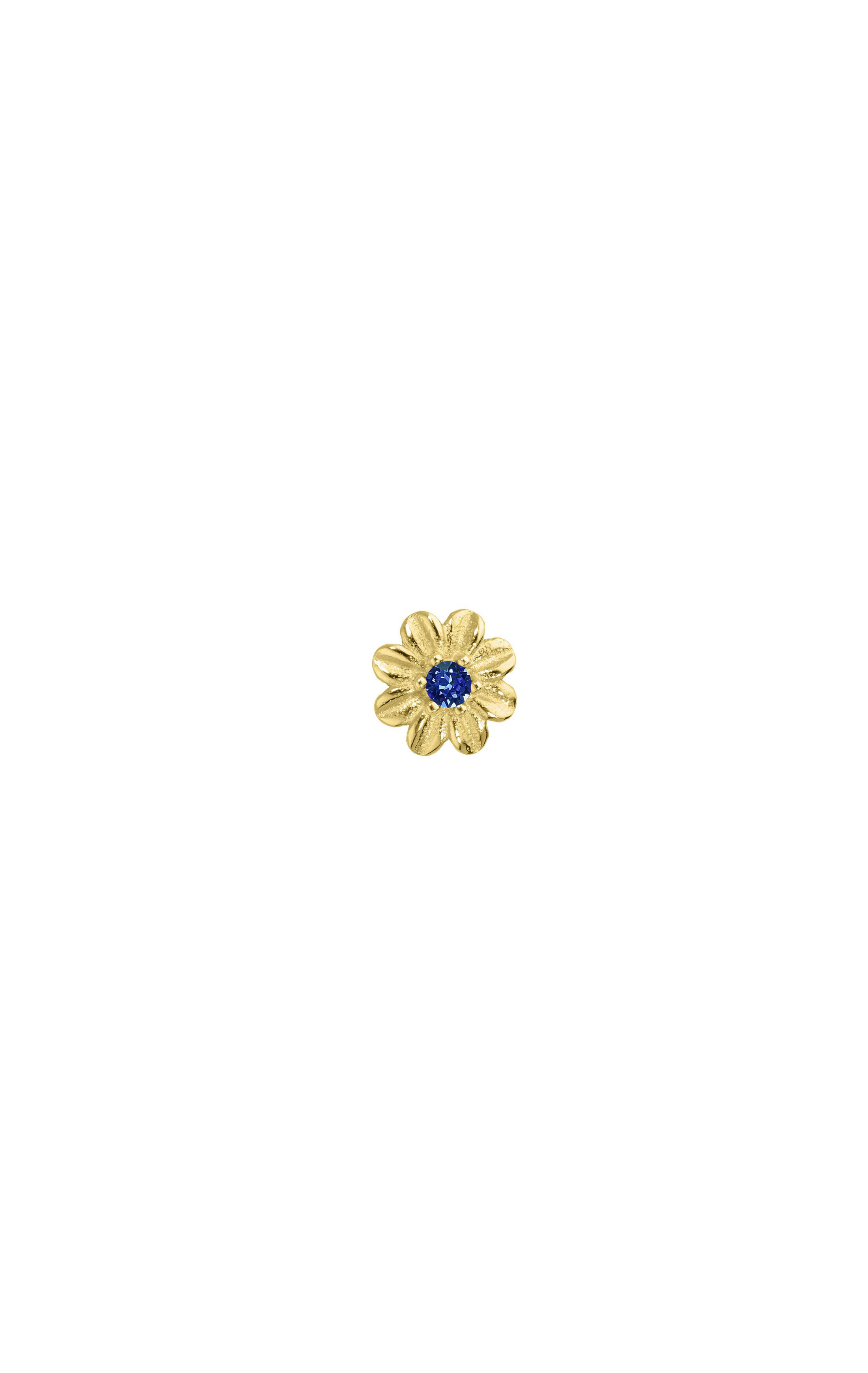 Boucle d'oreille Paquerette Bleu Saphire