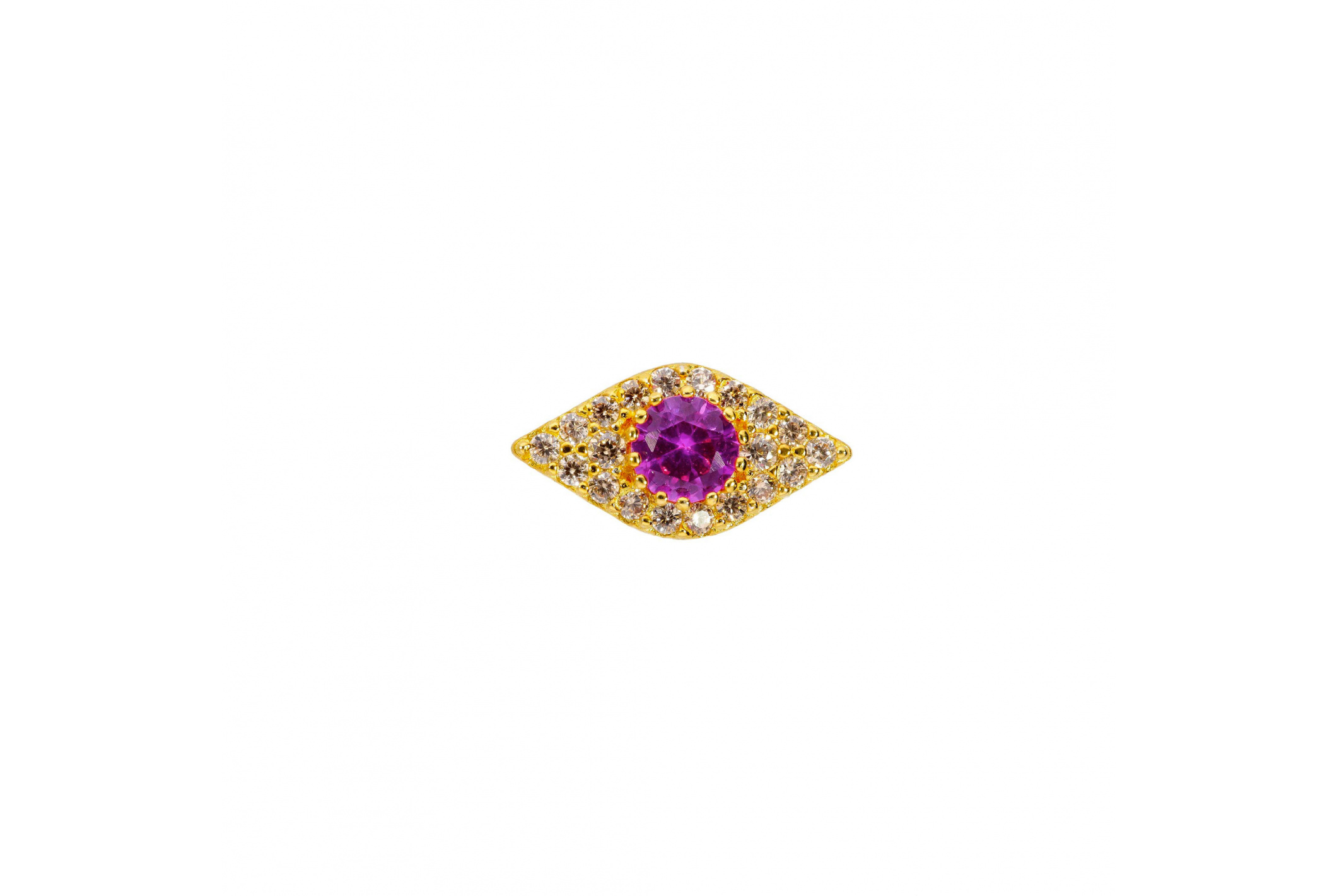 Hipanema Boucle d'oreille Rhodes Rose Fuschia