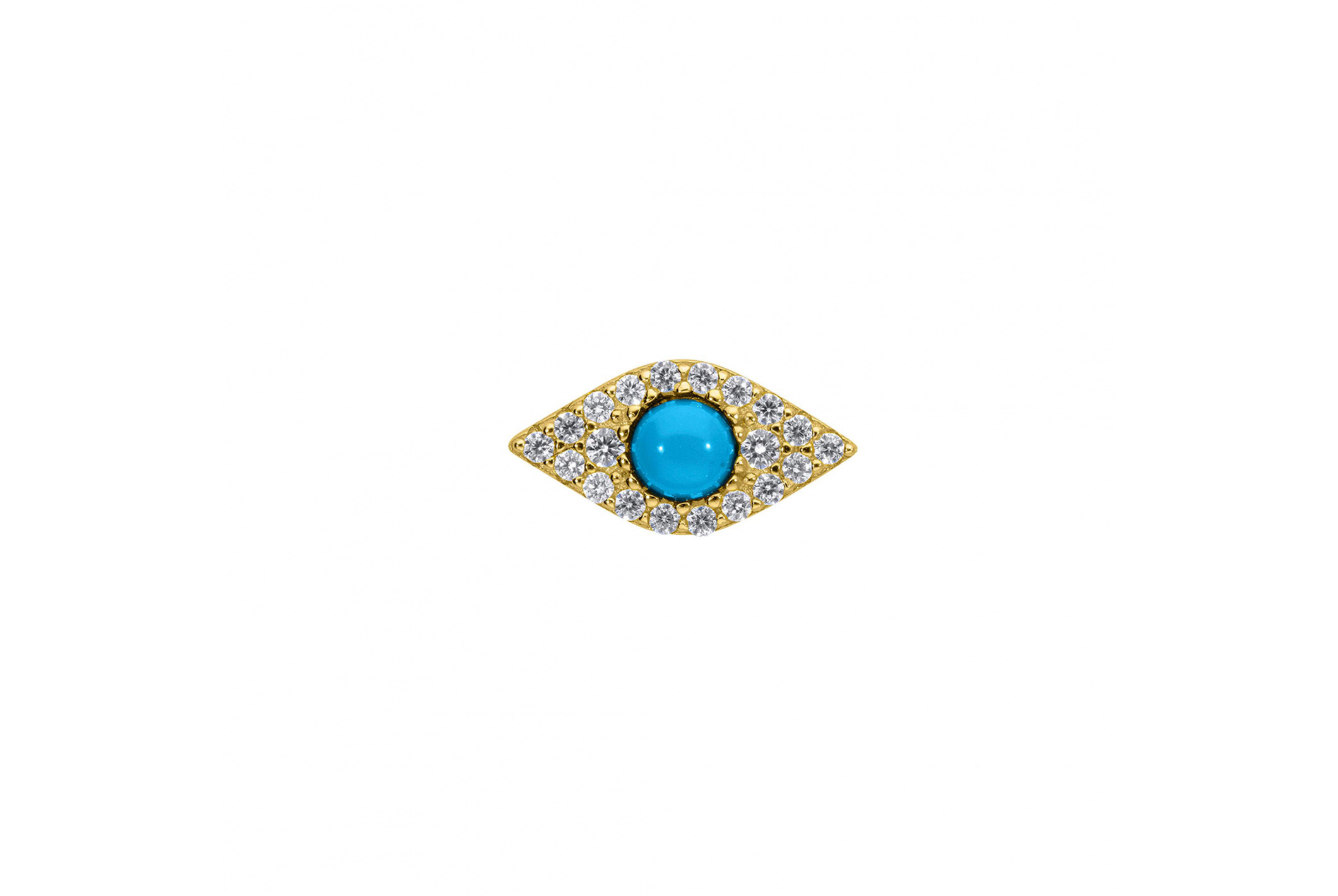 Hipanema Boucles d'oreilles Rhodes Bleu Turquoise