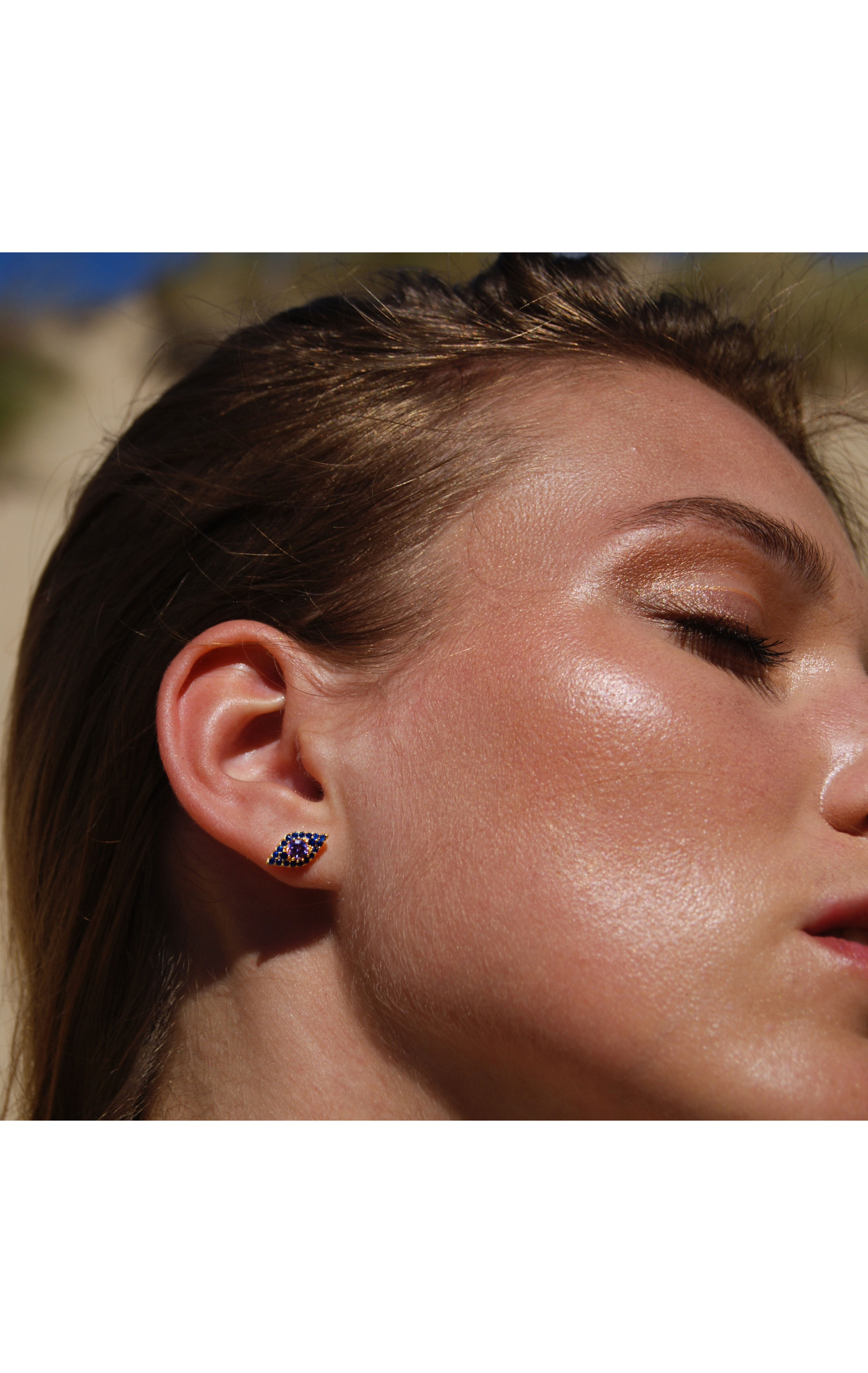 Earrings Rhodes Violet Amethyste