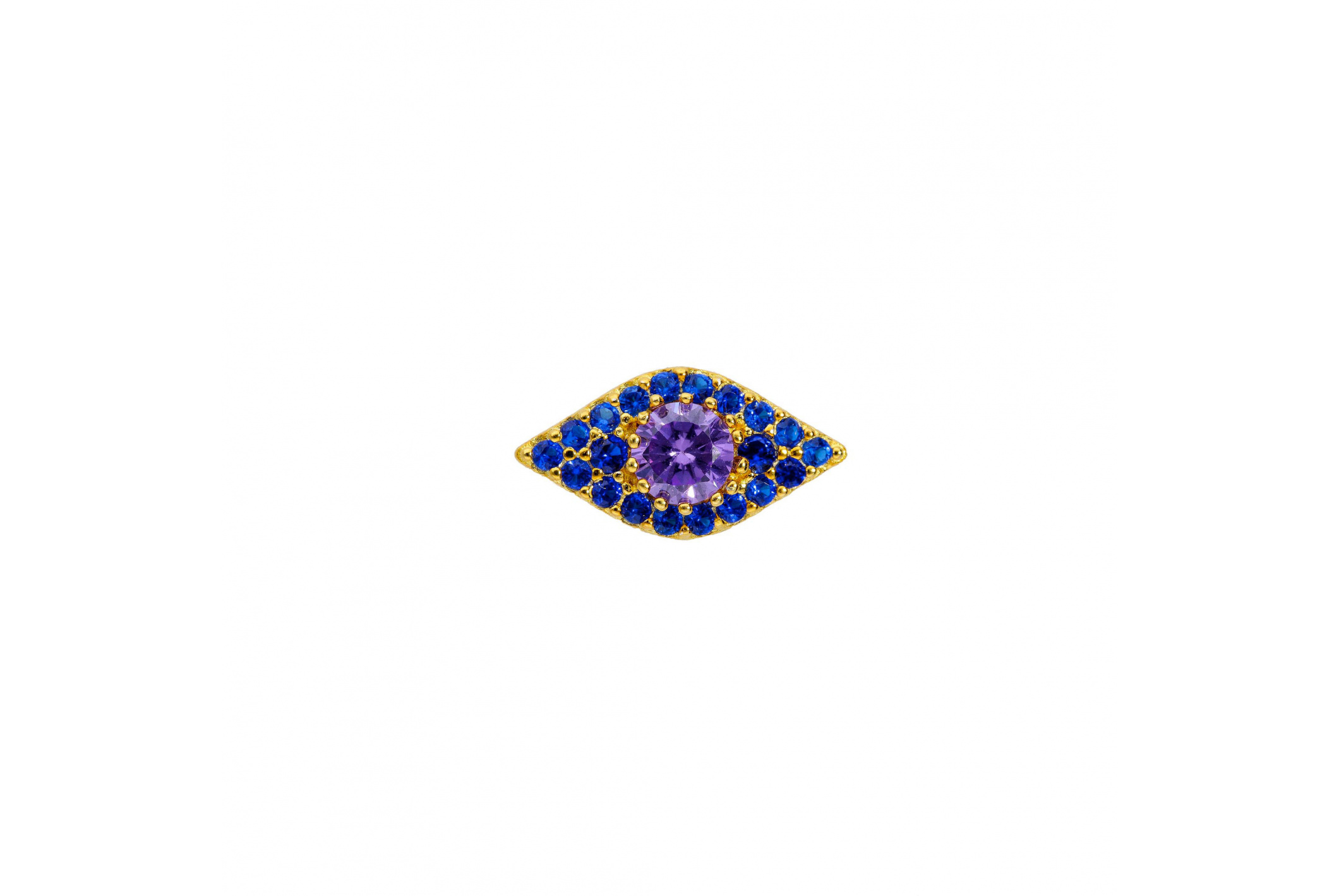 Hipanema Earring Rhodes Violet Amethyste