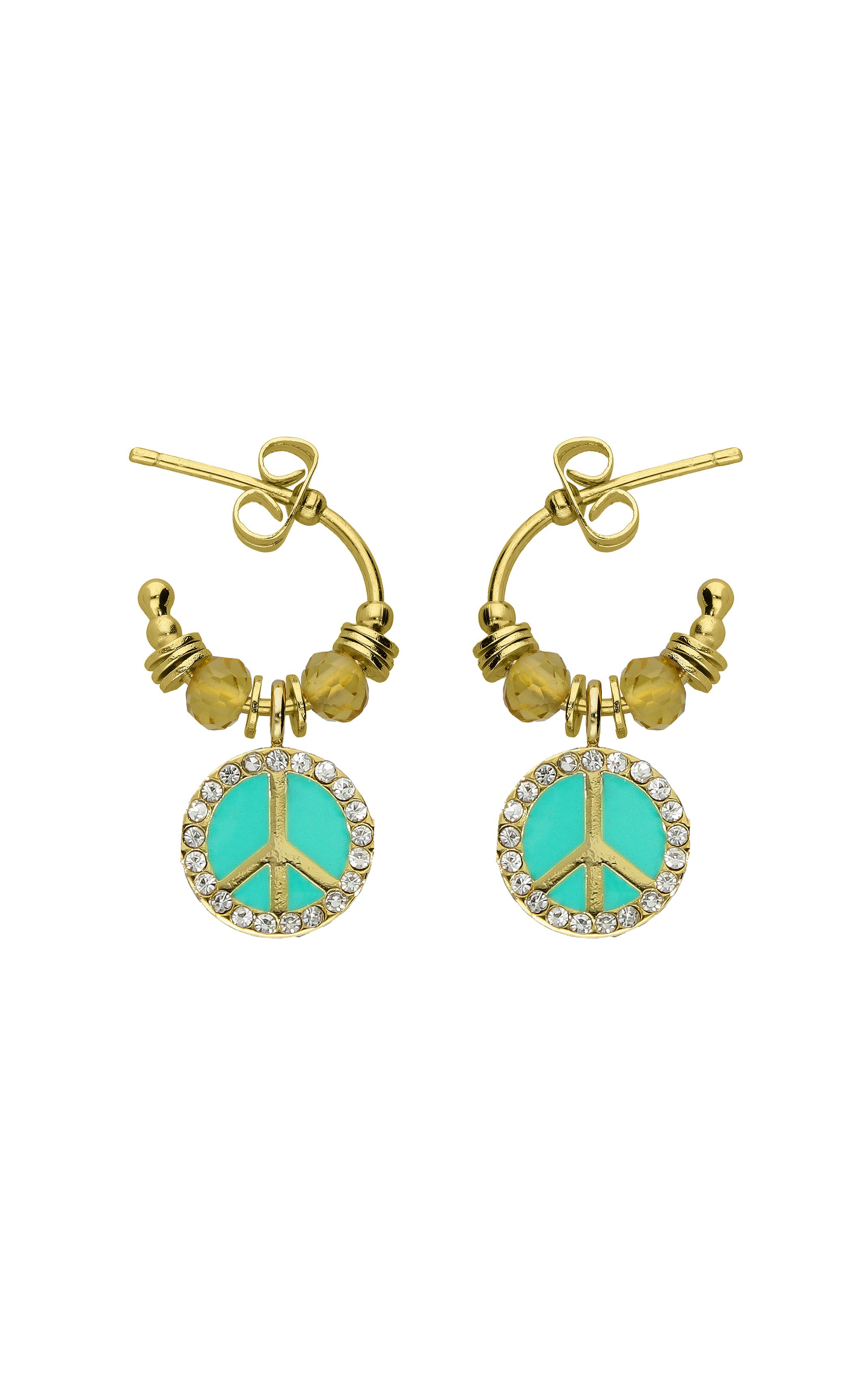 Boucles d'oreilles Hayley Bleu Turquoise