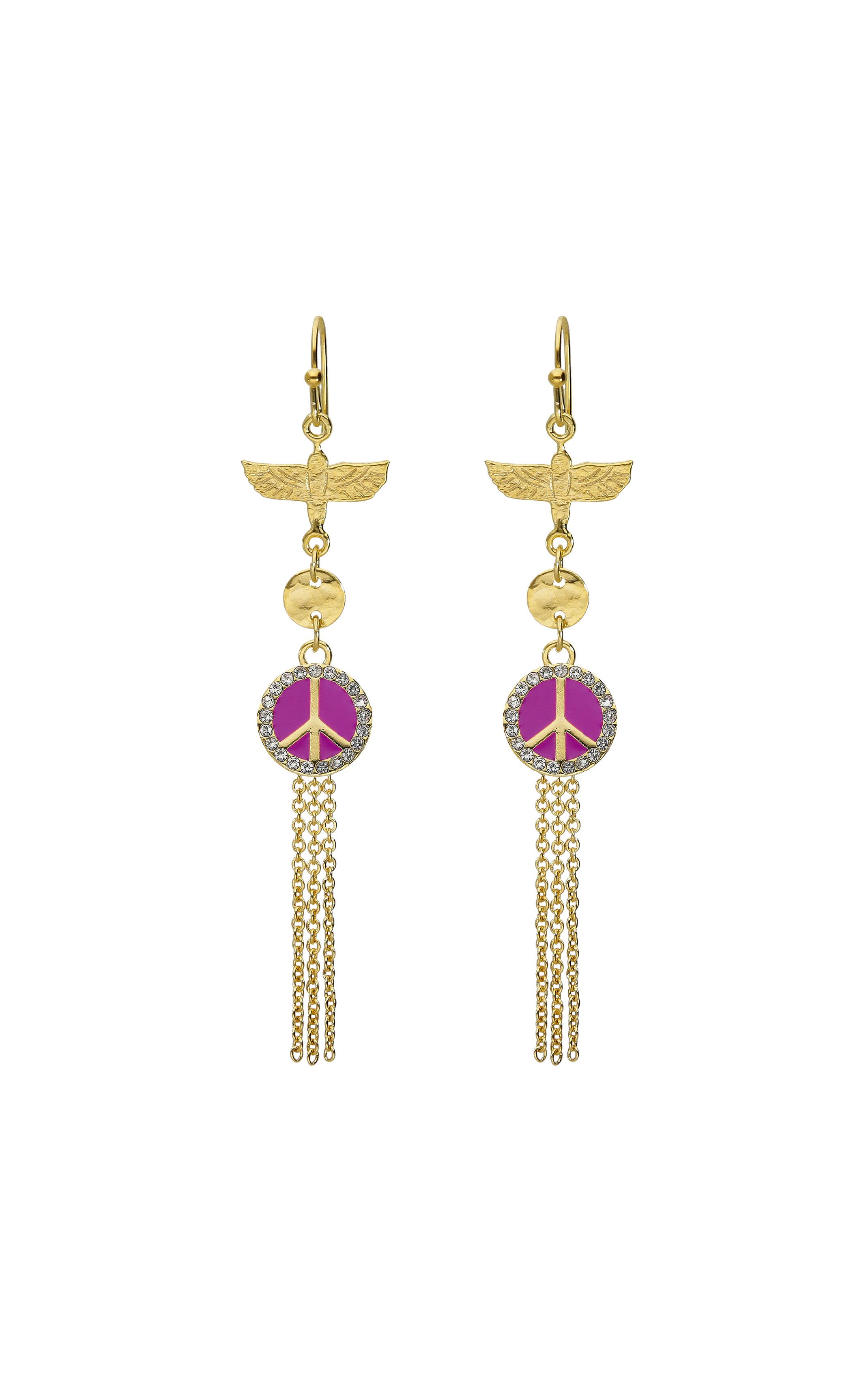 Boucles d'oreilles Weathly Violet