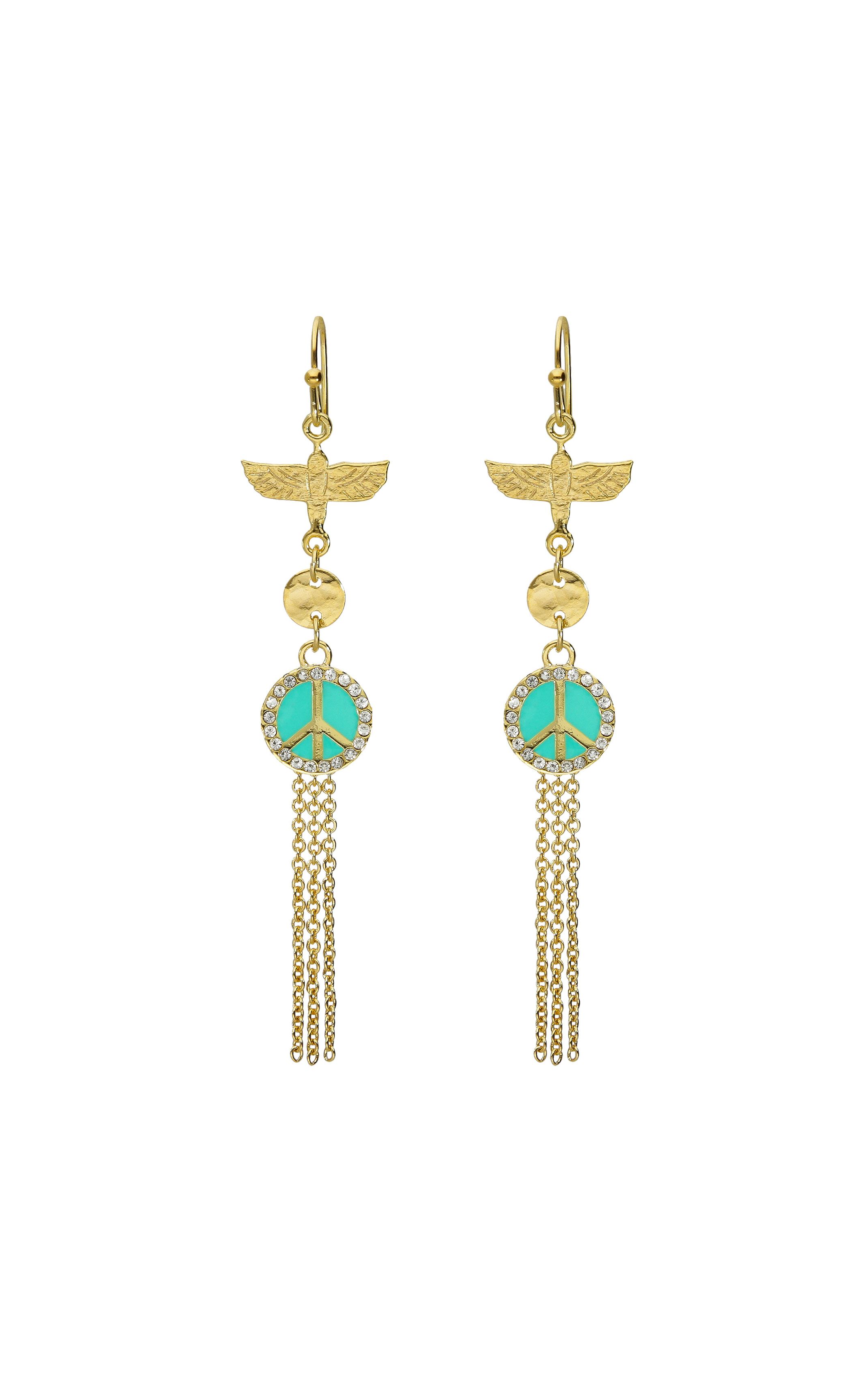 Boucles d'oreilles Weathly Bleu Turquoise