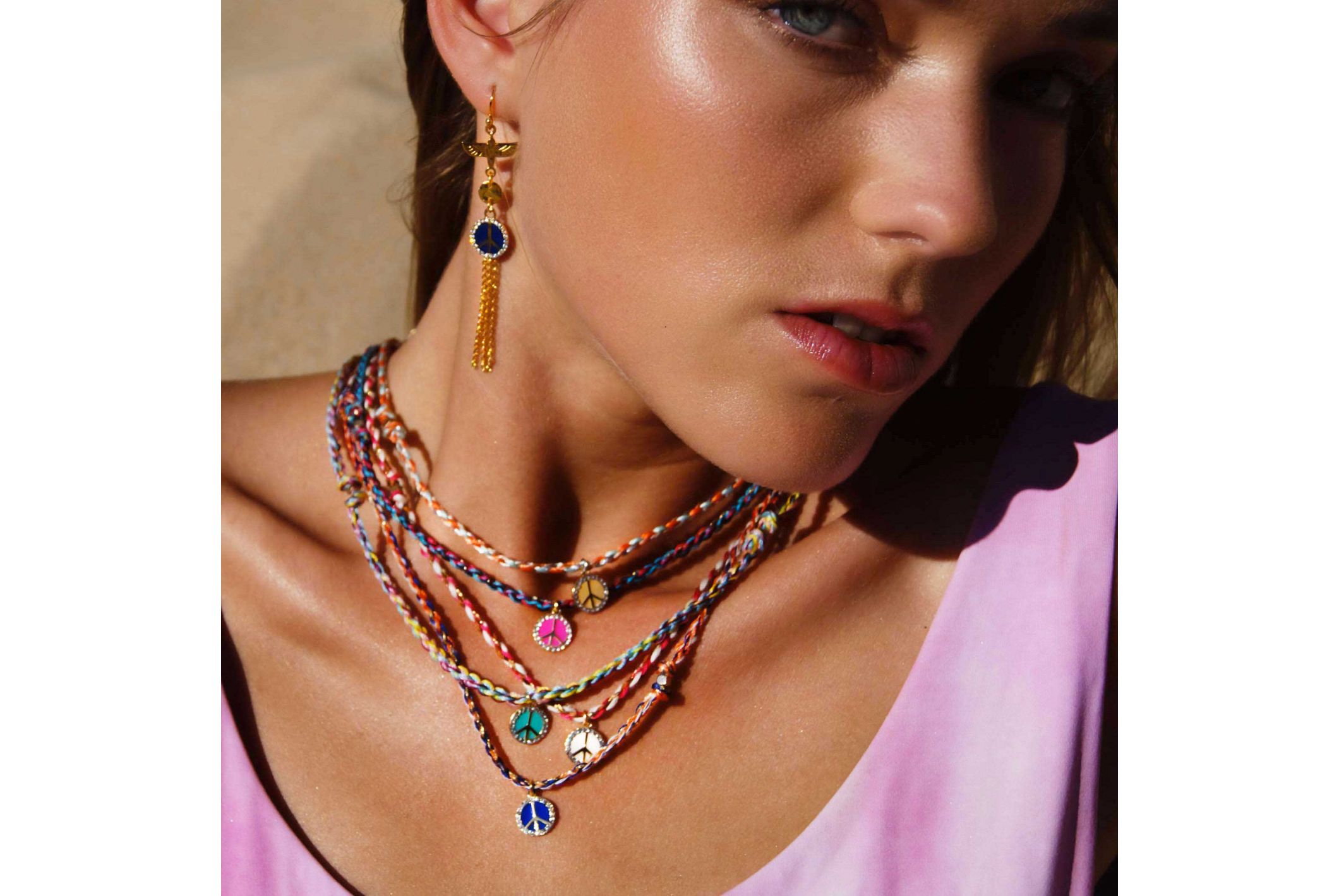 Necklace Brixton Beige