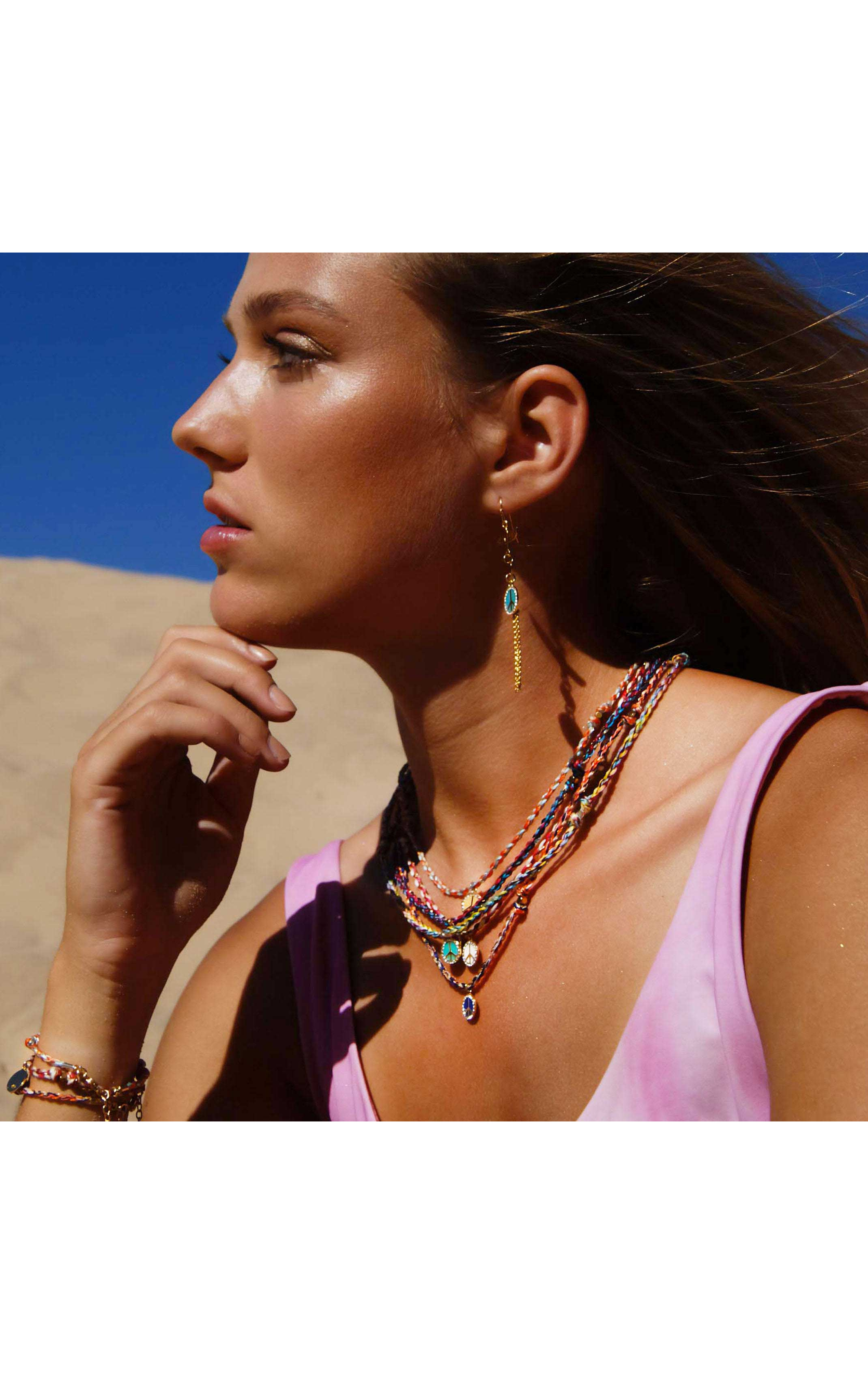 Necklace Brixton Beige