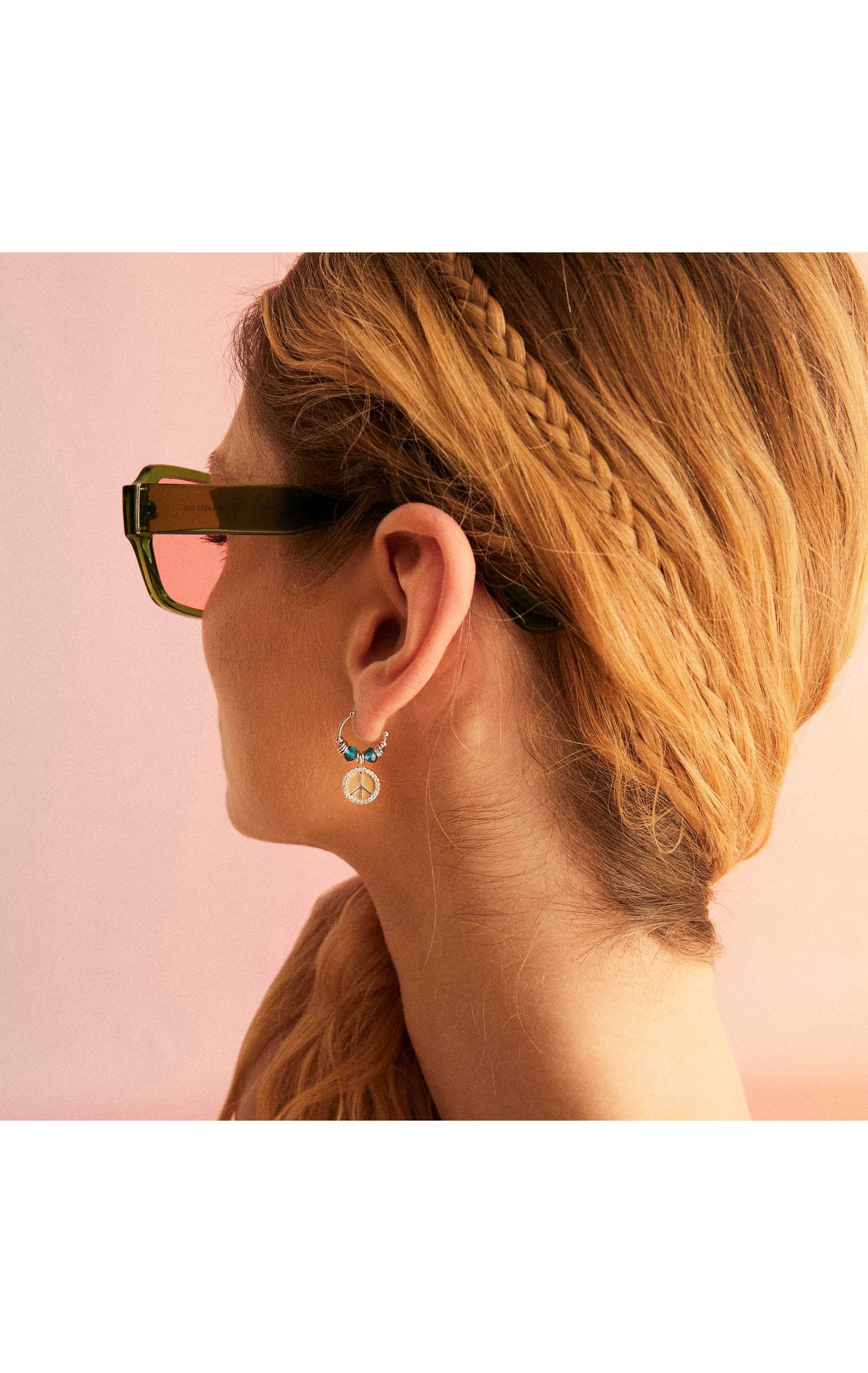 Boucles d'oreilles Hayley Beige