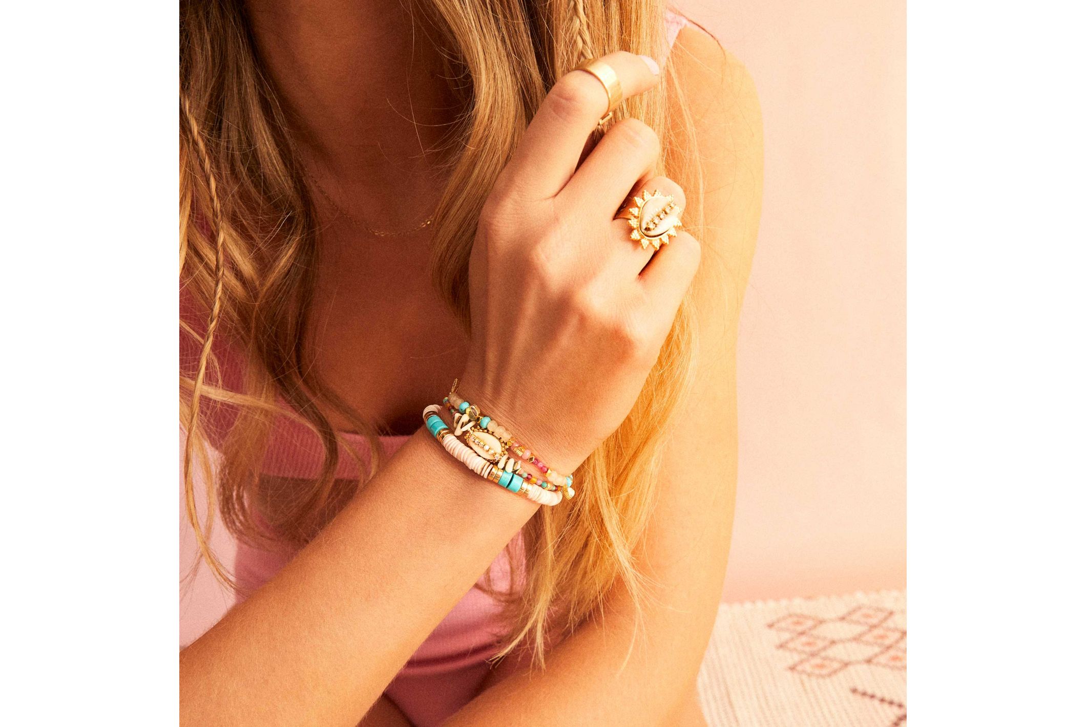 Hipanema Cuff Calipso Gold