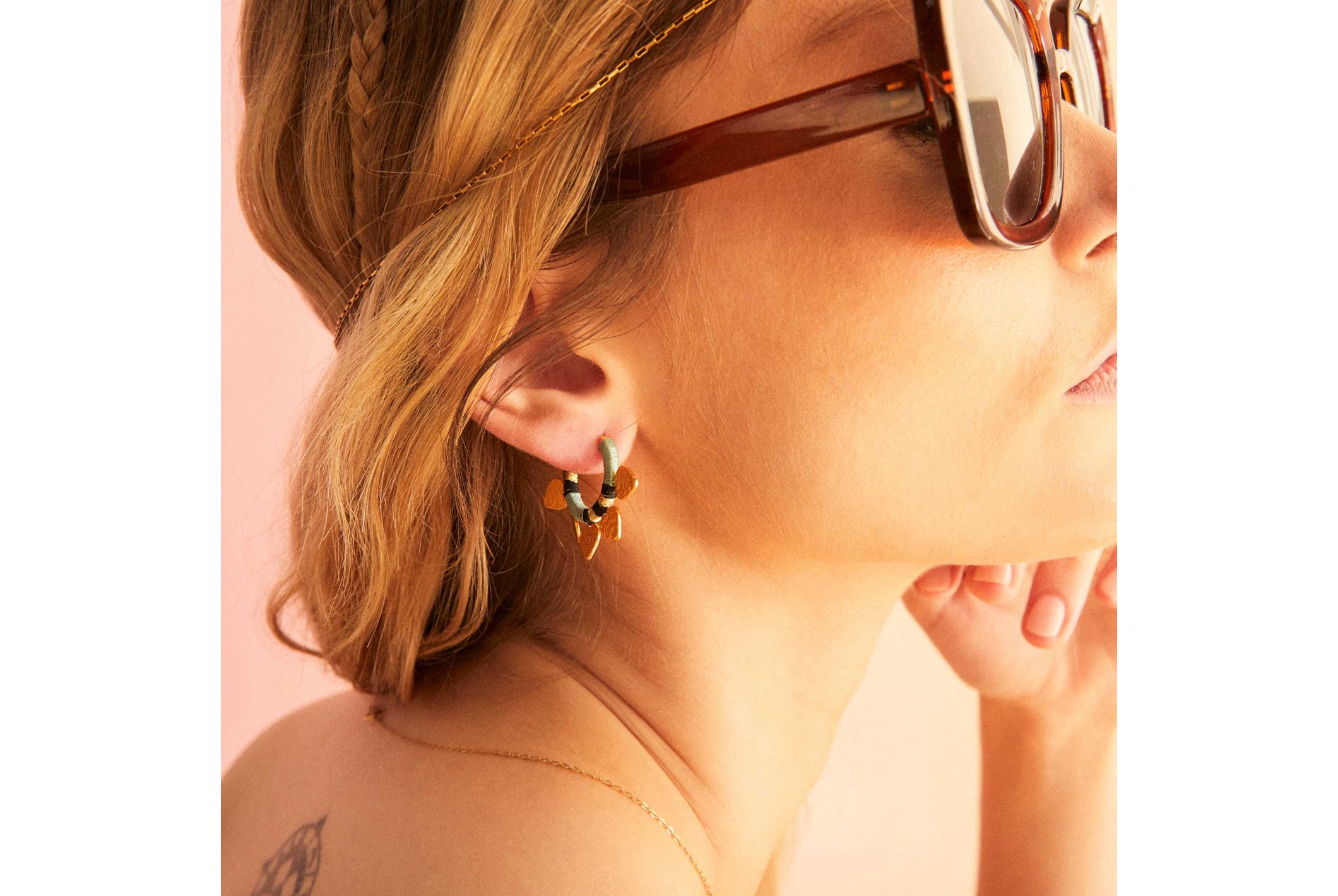 Hipanema Boucles d'oreilles Veda Jade