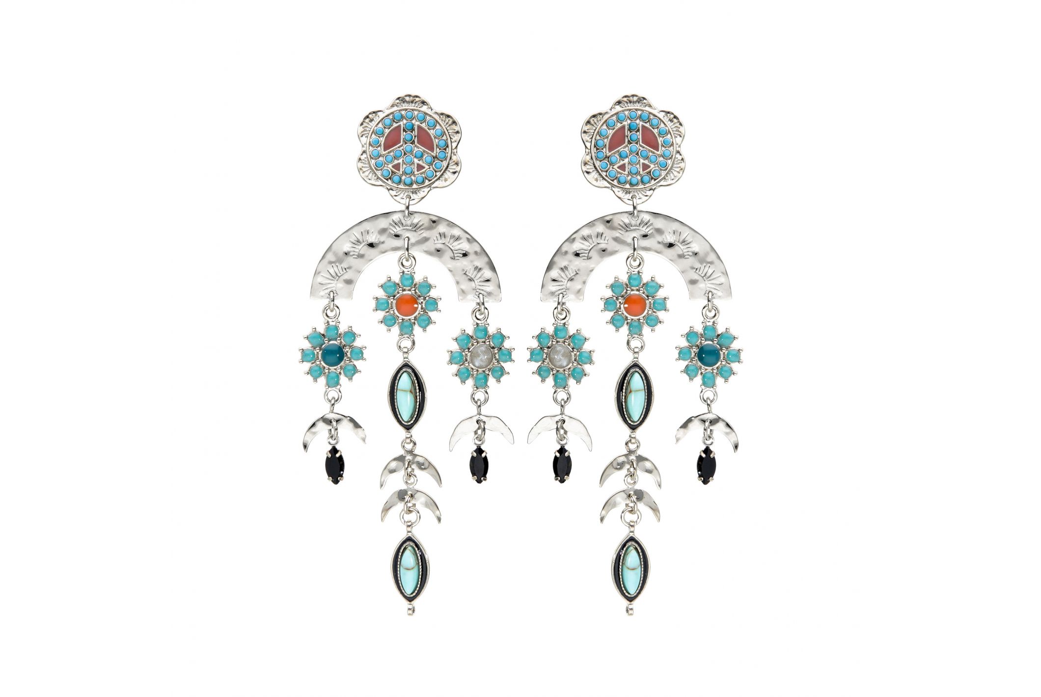 Hipanema Boucles d'oreilles Sierra Argenté