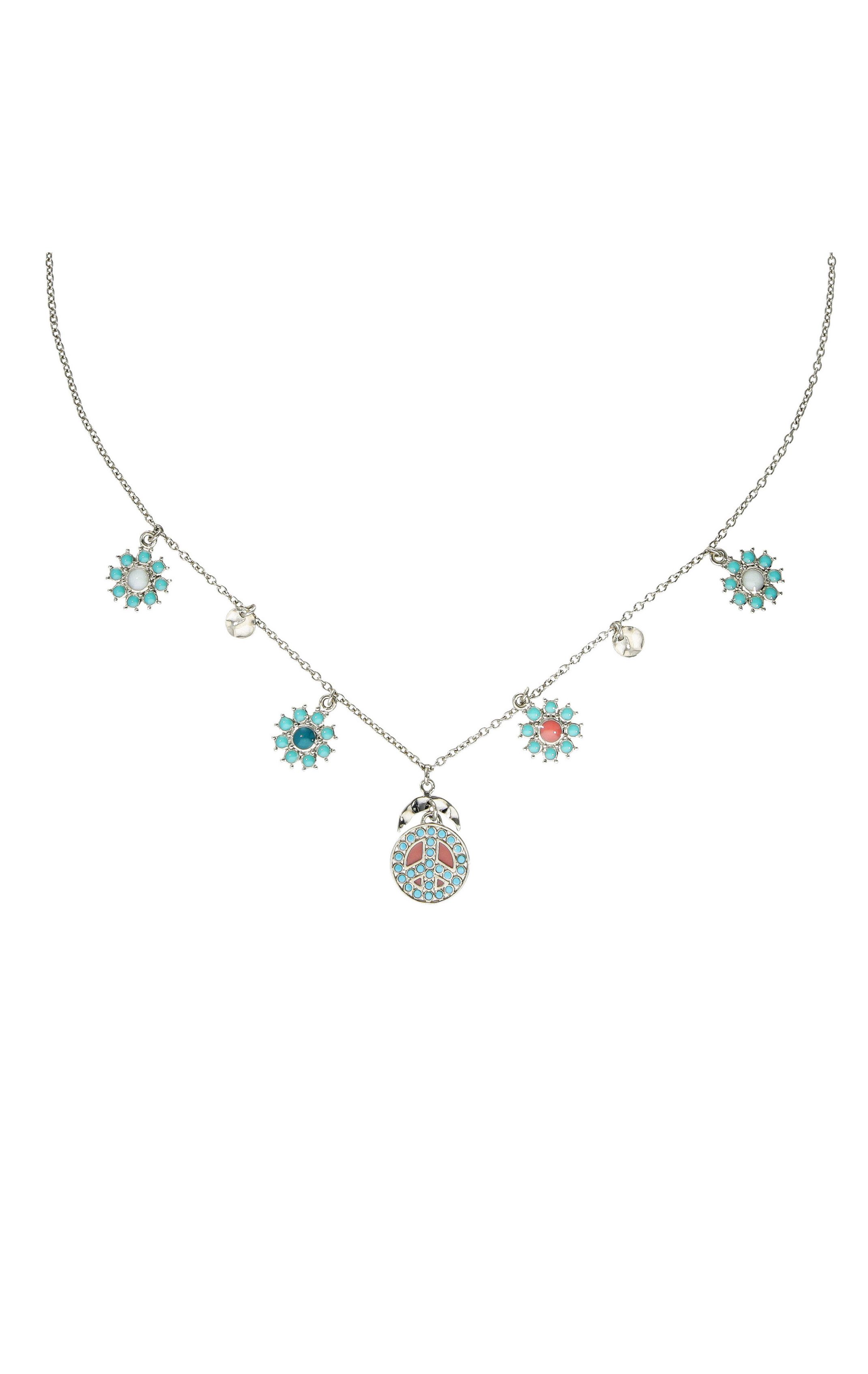 Necklace Tambien Argenté