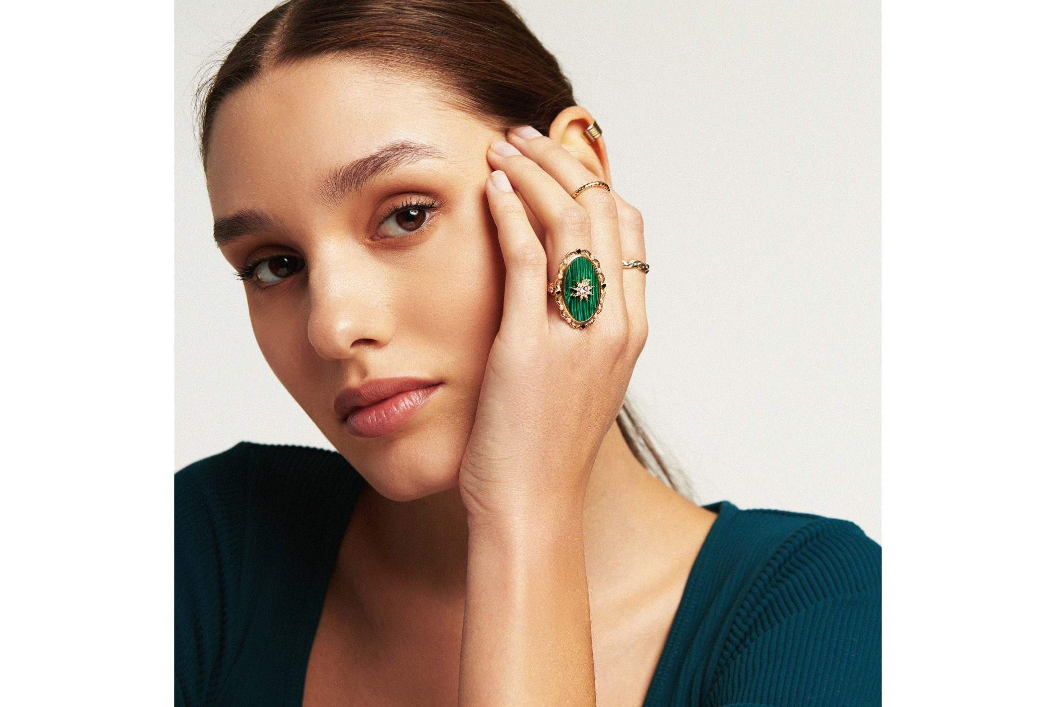 Hipanema Ring Nuria Green