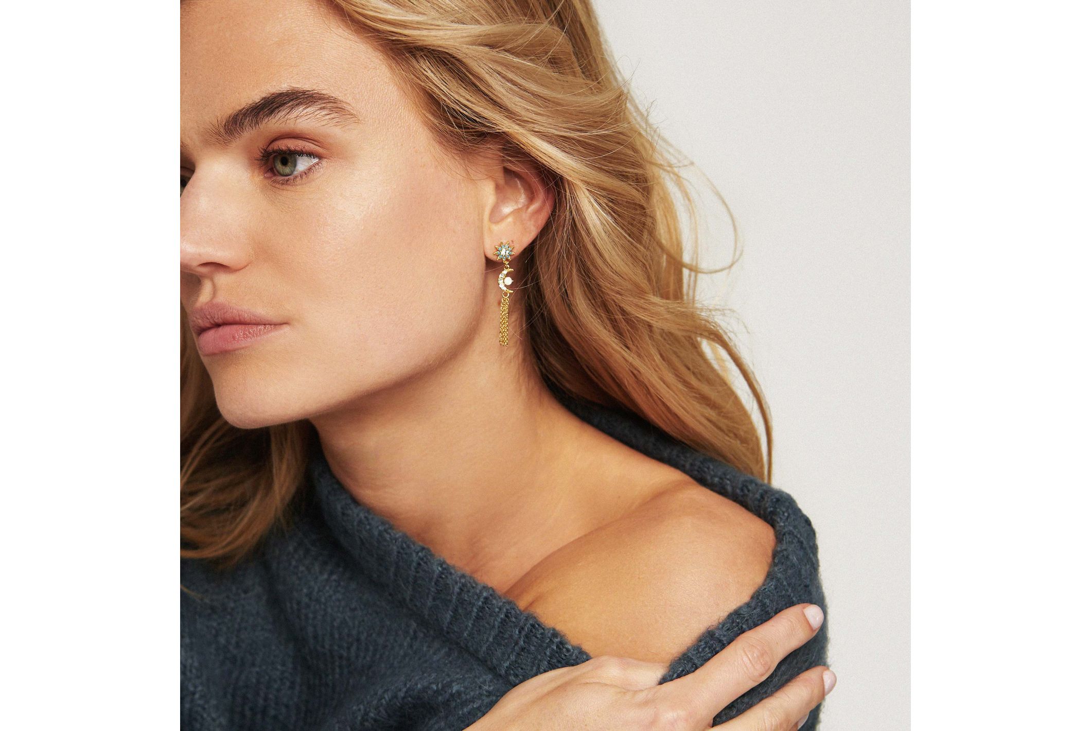 Hipanema Earrings Space Turquoise