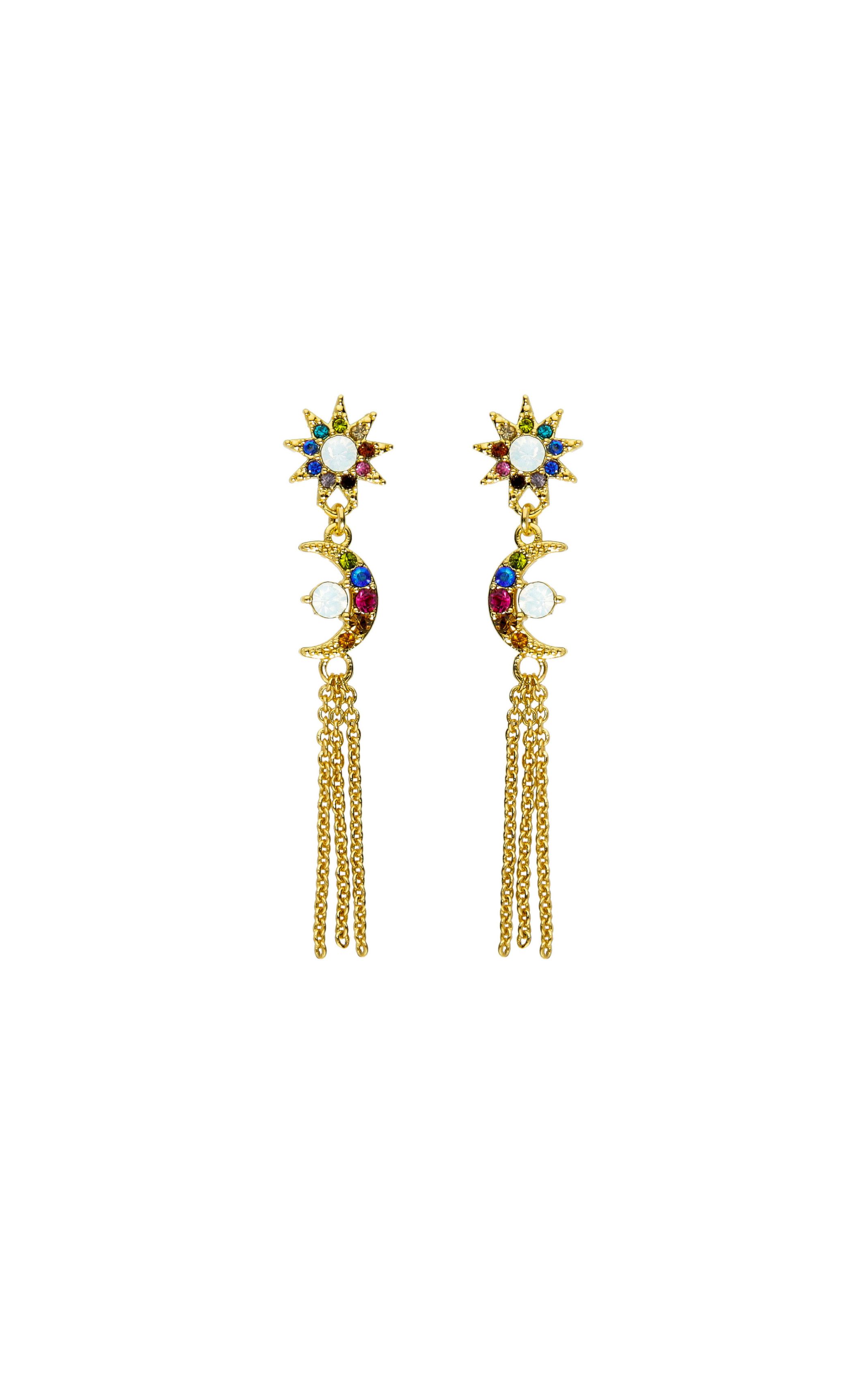 Boucles d'oreilles Space Multicolore