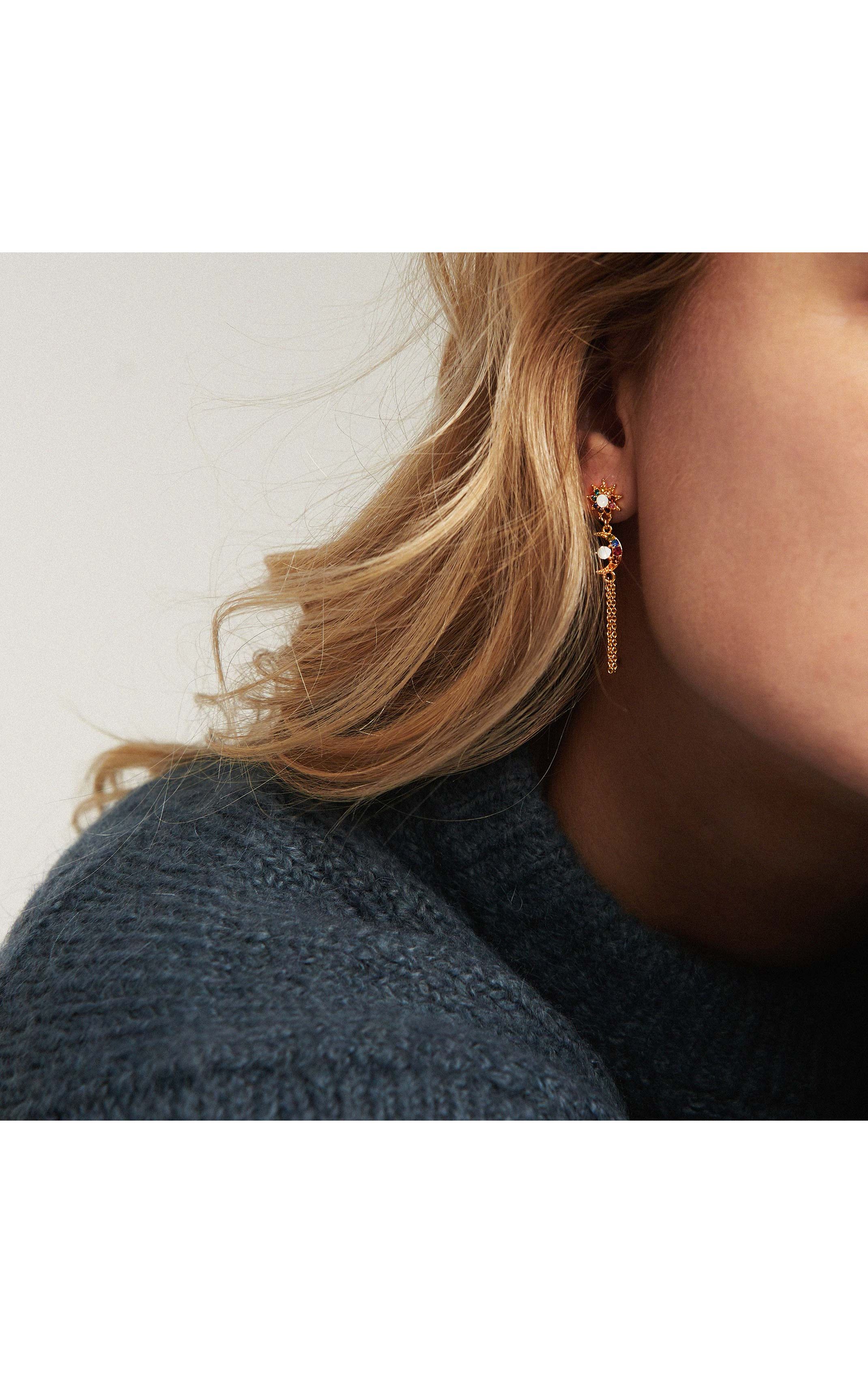 Boucles d'oreilles Space Multicolore