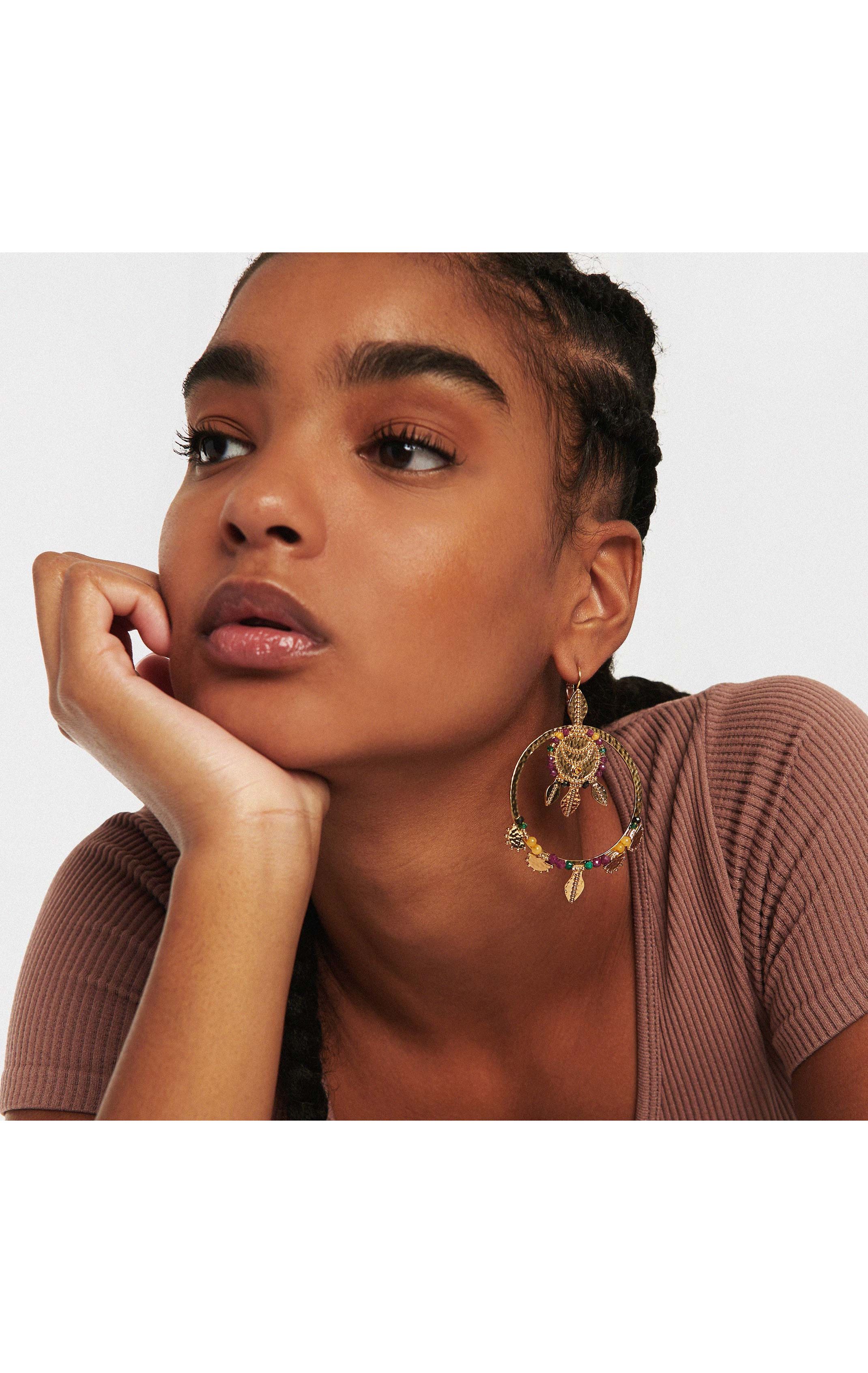 Boucles d'oreilles Sinbad Rose