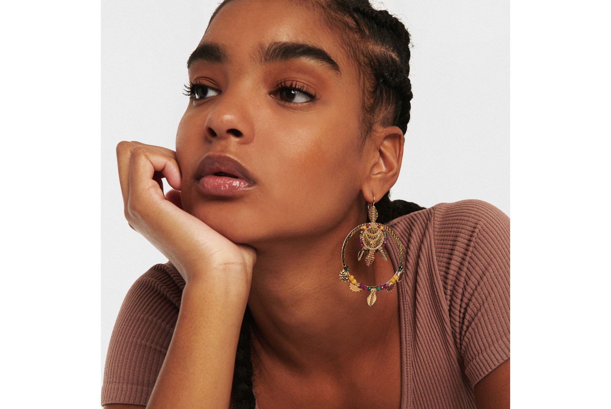 Hipanema Earrings Sinbad Pink