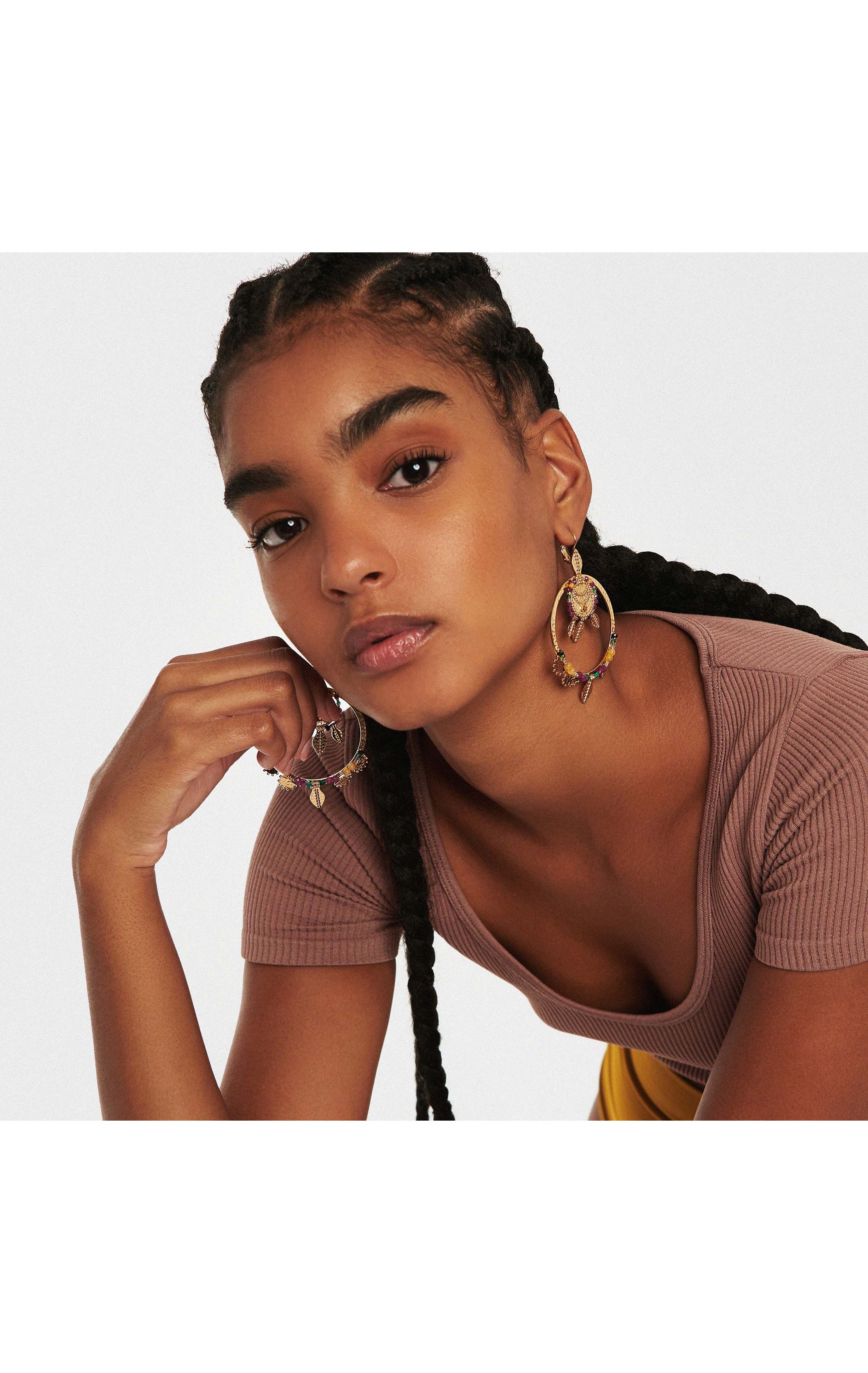 Boucles d'oreilles Sinbad Rose