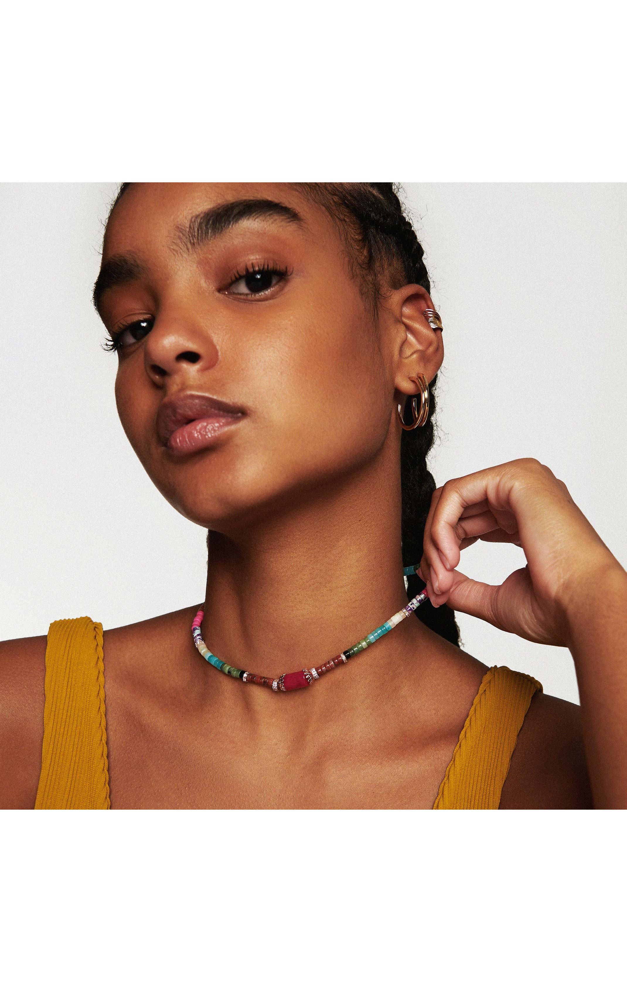 Necklace Namaste Grenat