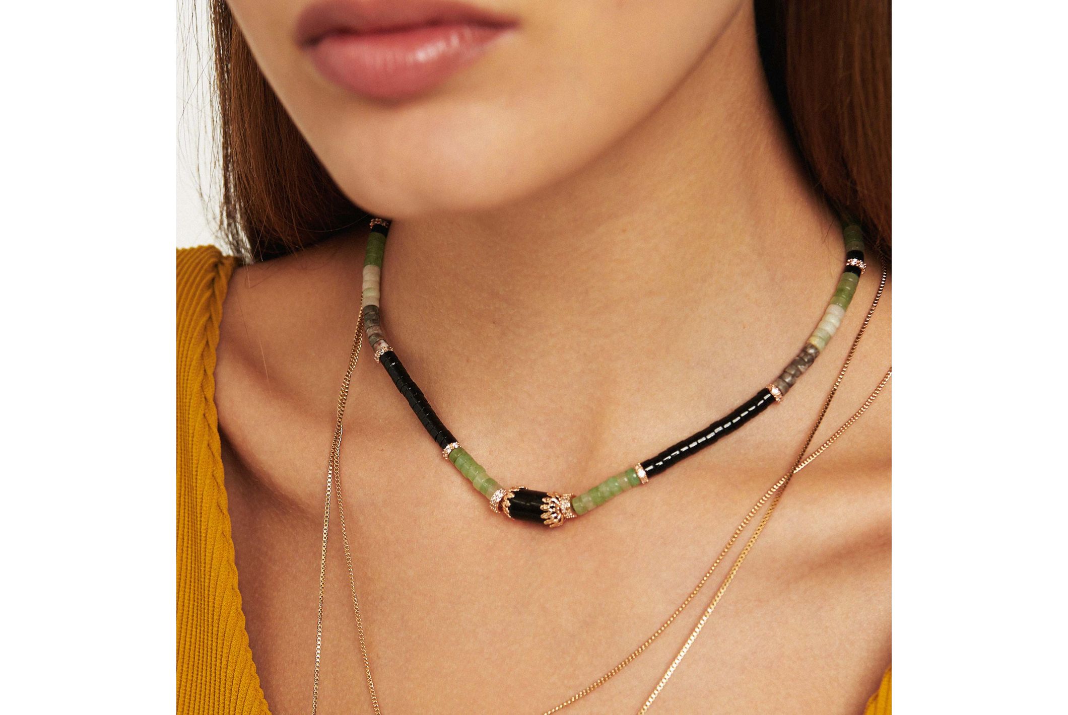 Hipanema Necklace Namaste Black