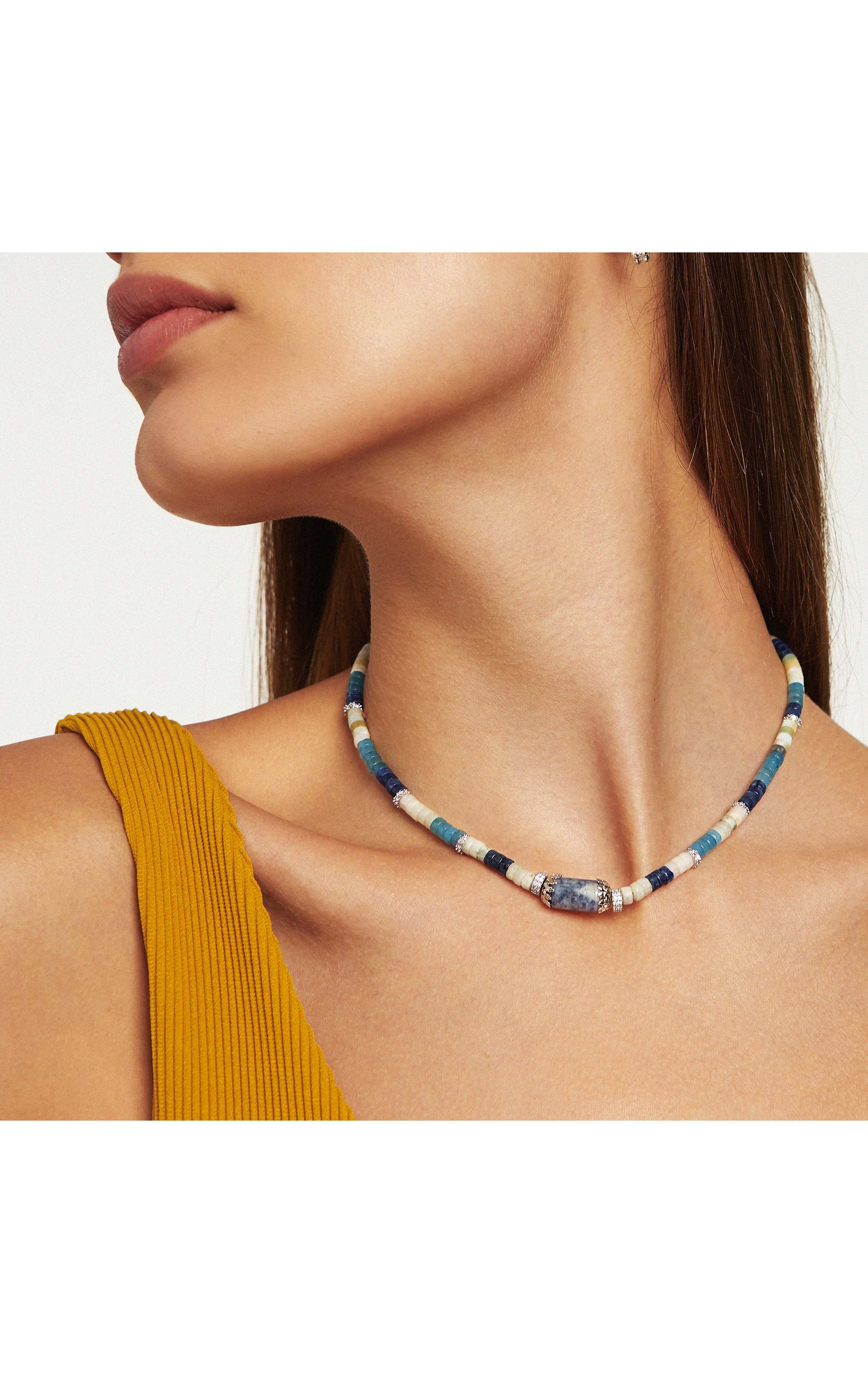 Collier Namaste Bleu