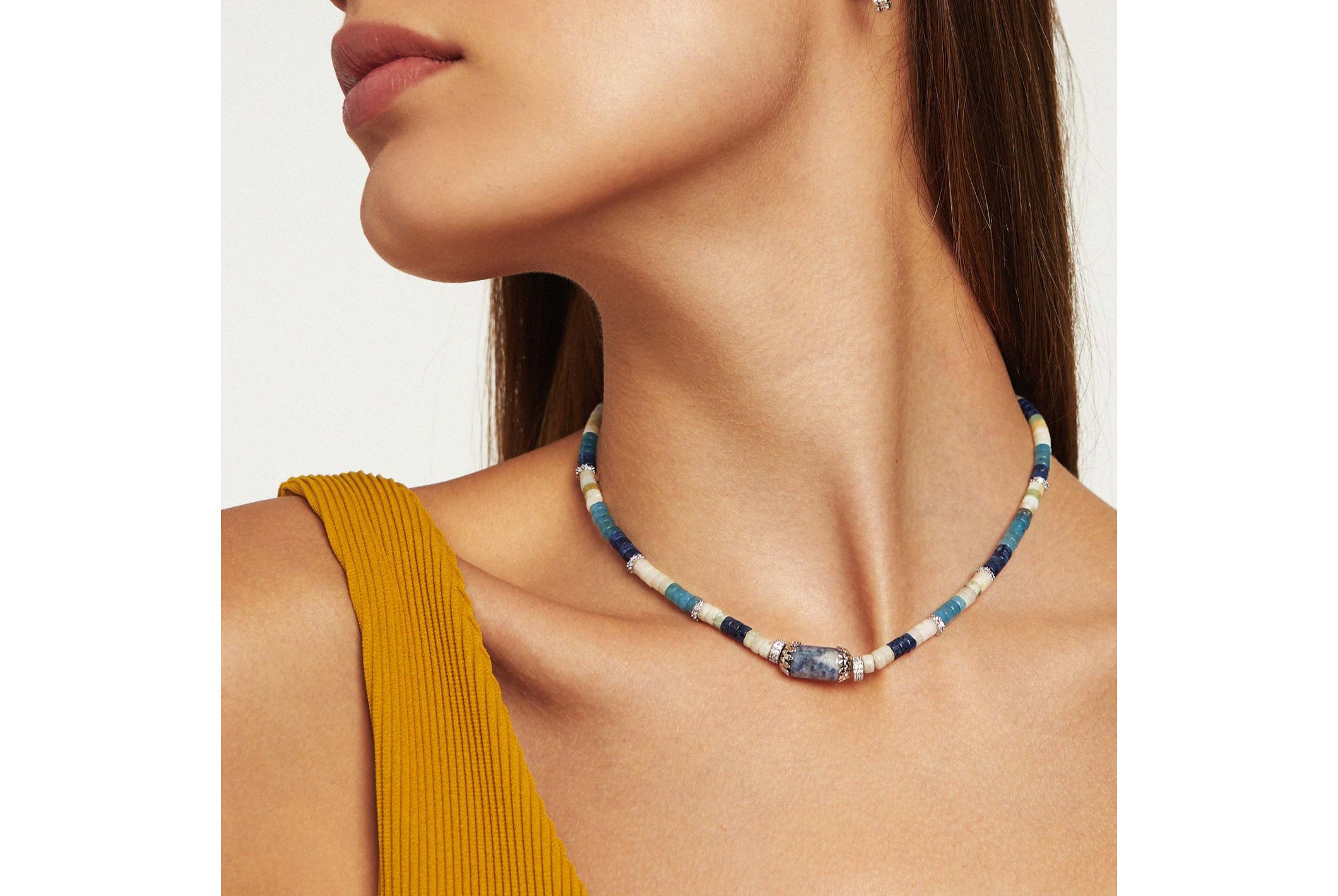 Hipanema Necklace Namaste Blue