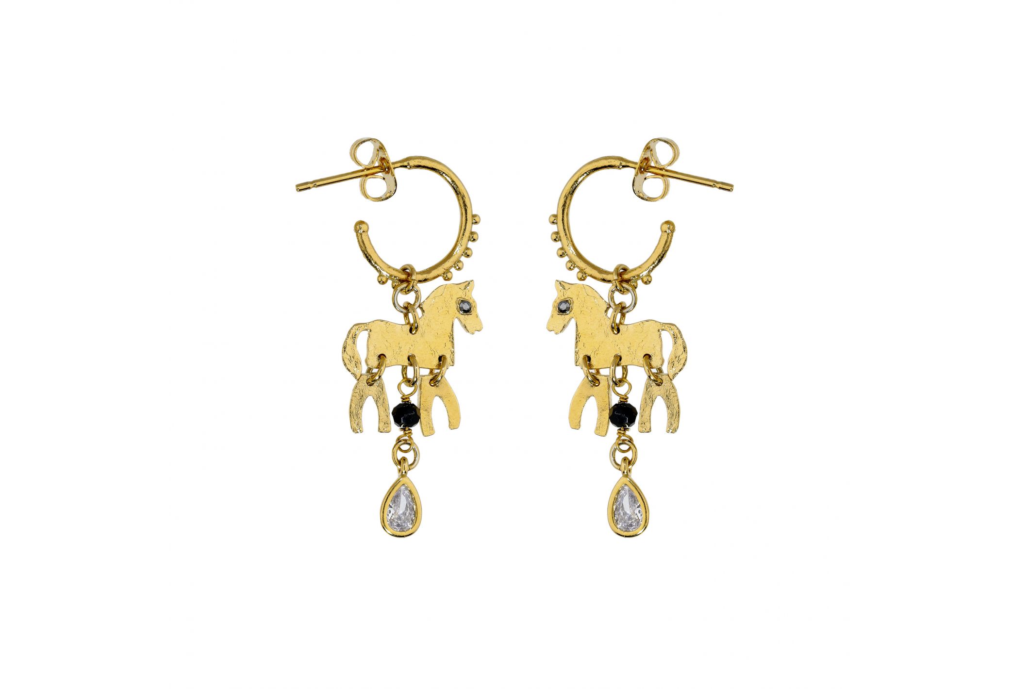 Hipanema Boucles d'oreilles Mustang Doré