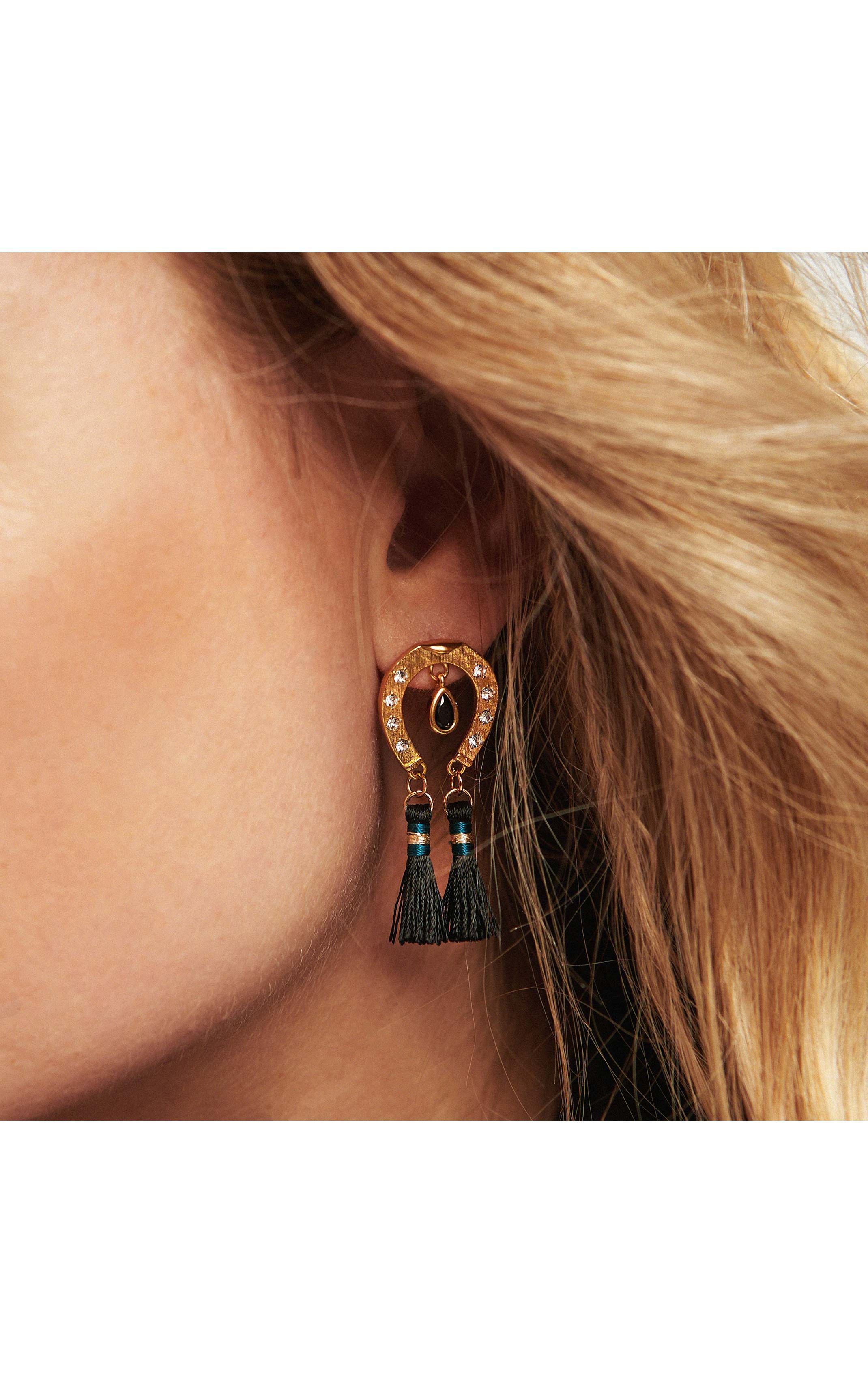 Boucles d'oreilles Patagony Noir