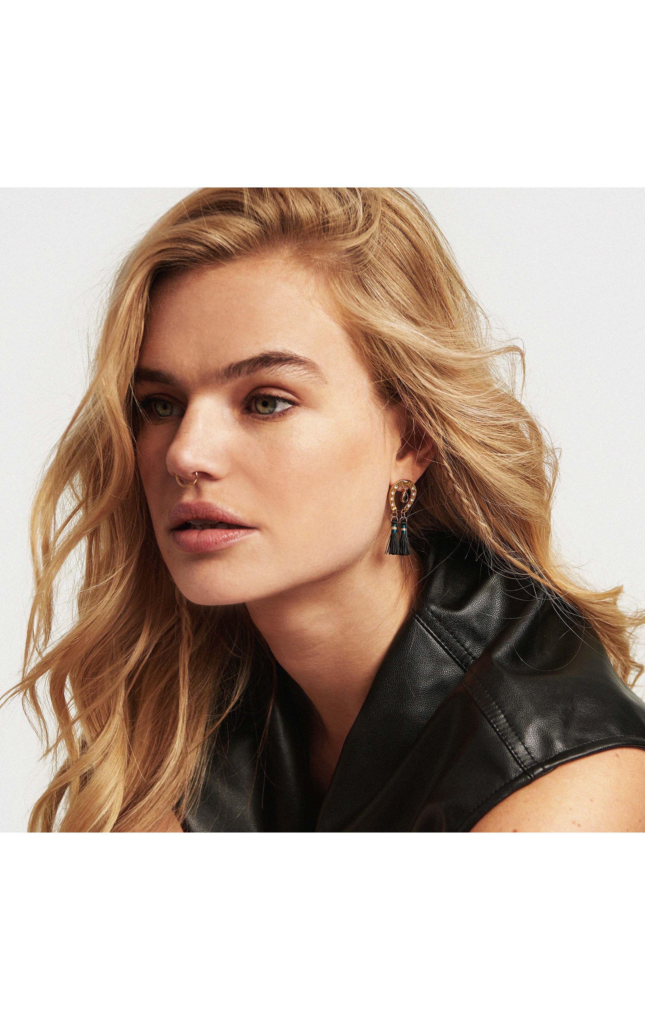 Boucles d'oreilles Patagony Noir