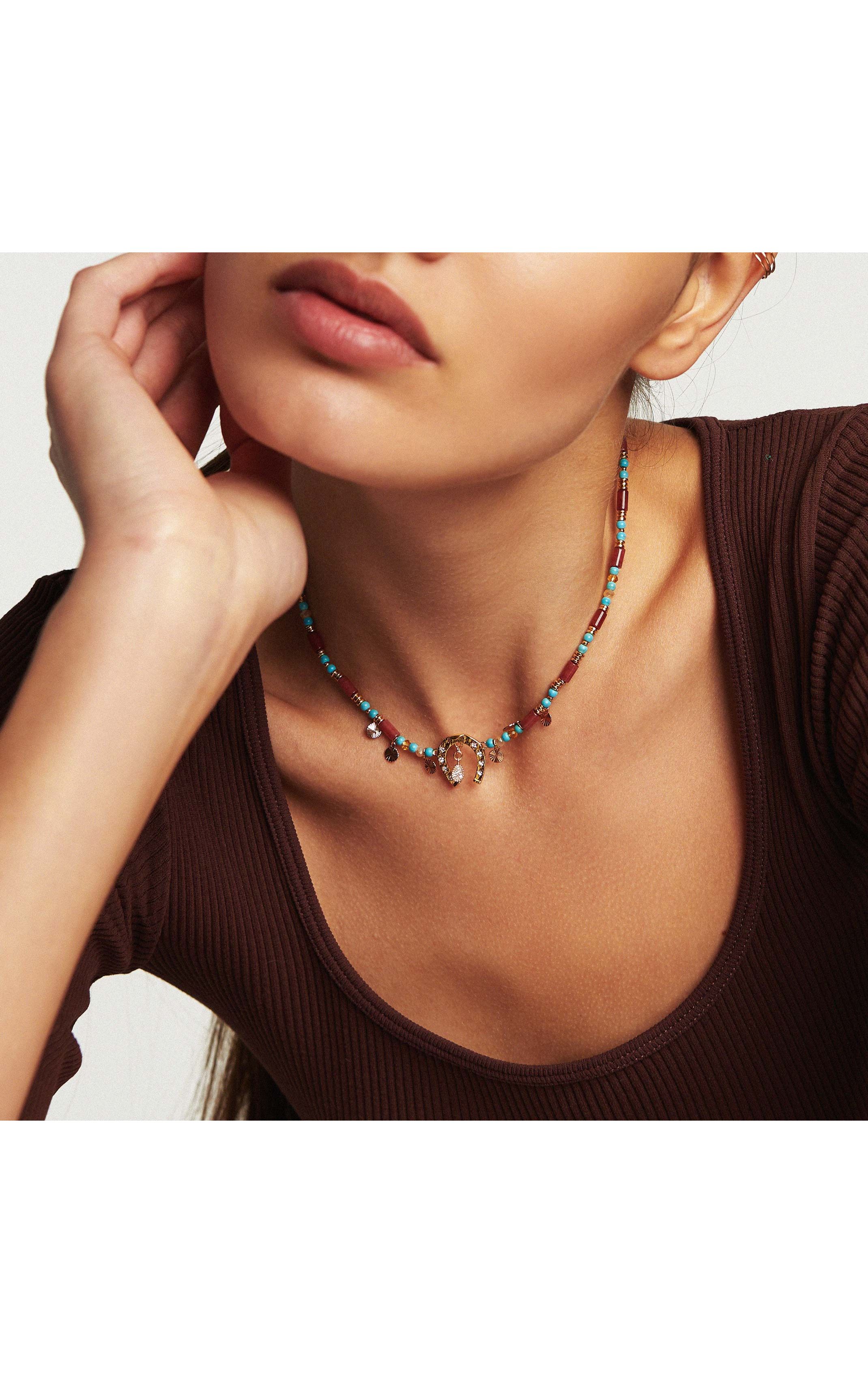Necklace Ora ambre