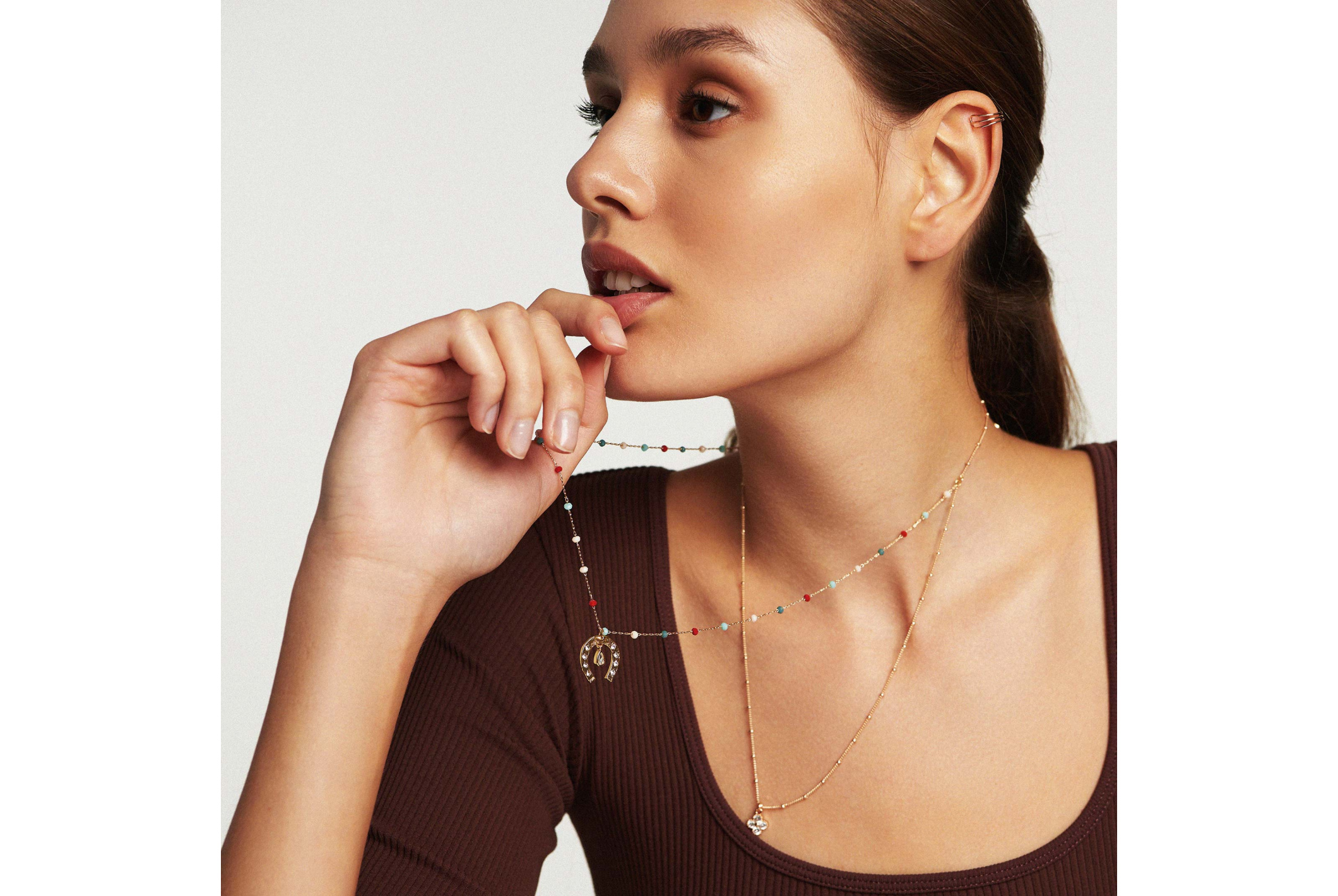 Hipanema Necklace Cavaliero Gold