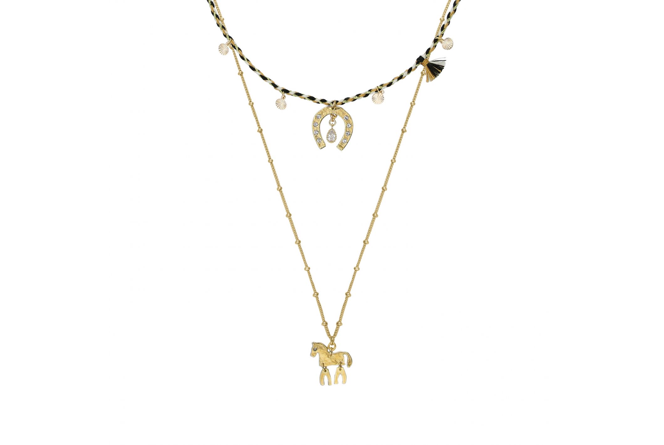 Hipanema Necklace Prairie Black