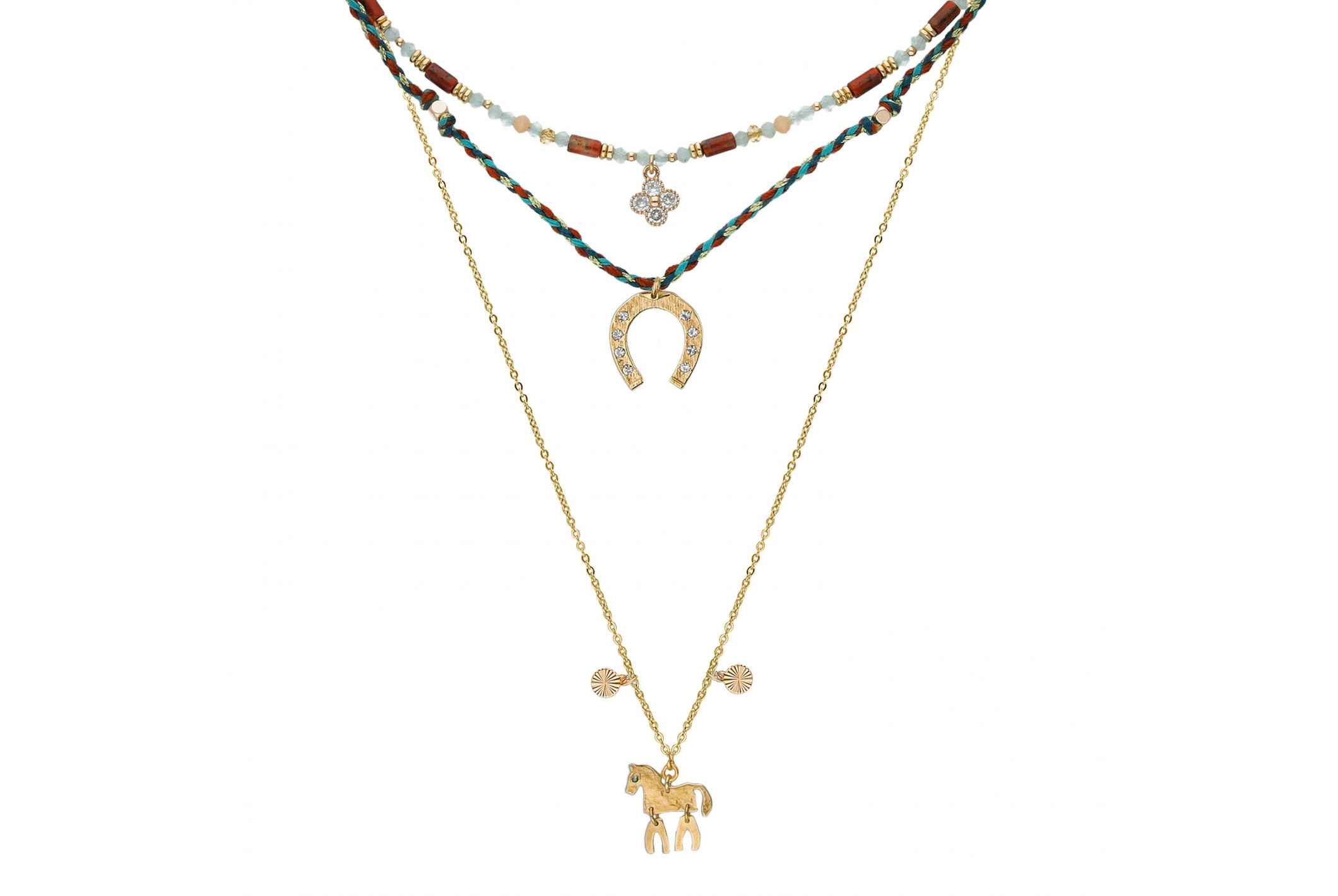 Hipanema Necklace Tornado ambre