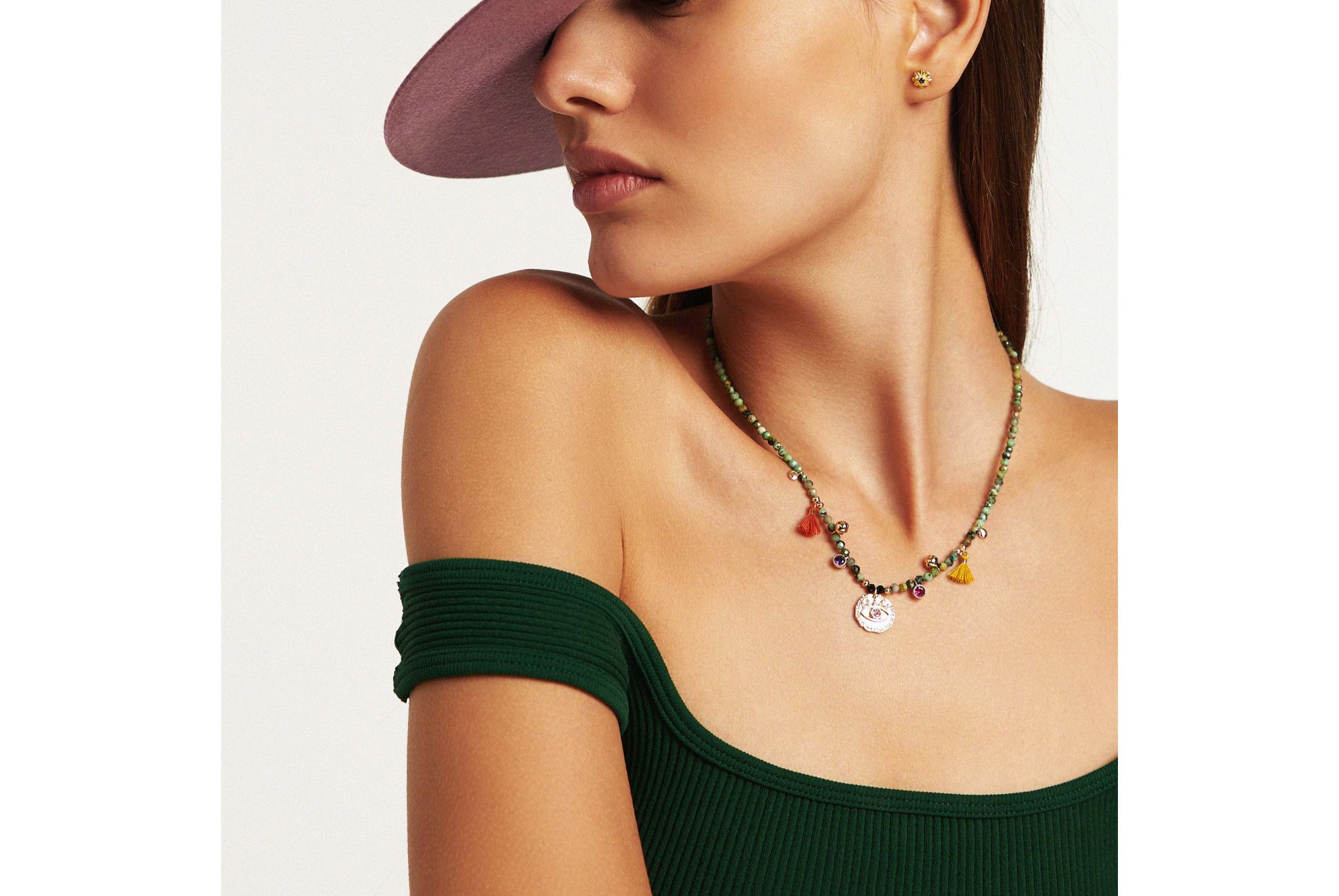 Hipanema Necklace Boomerang Turquoise