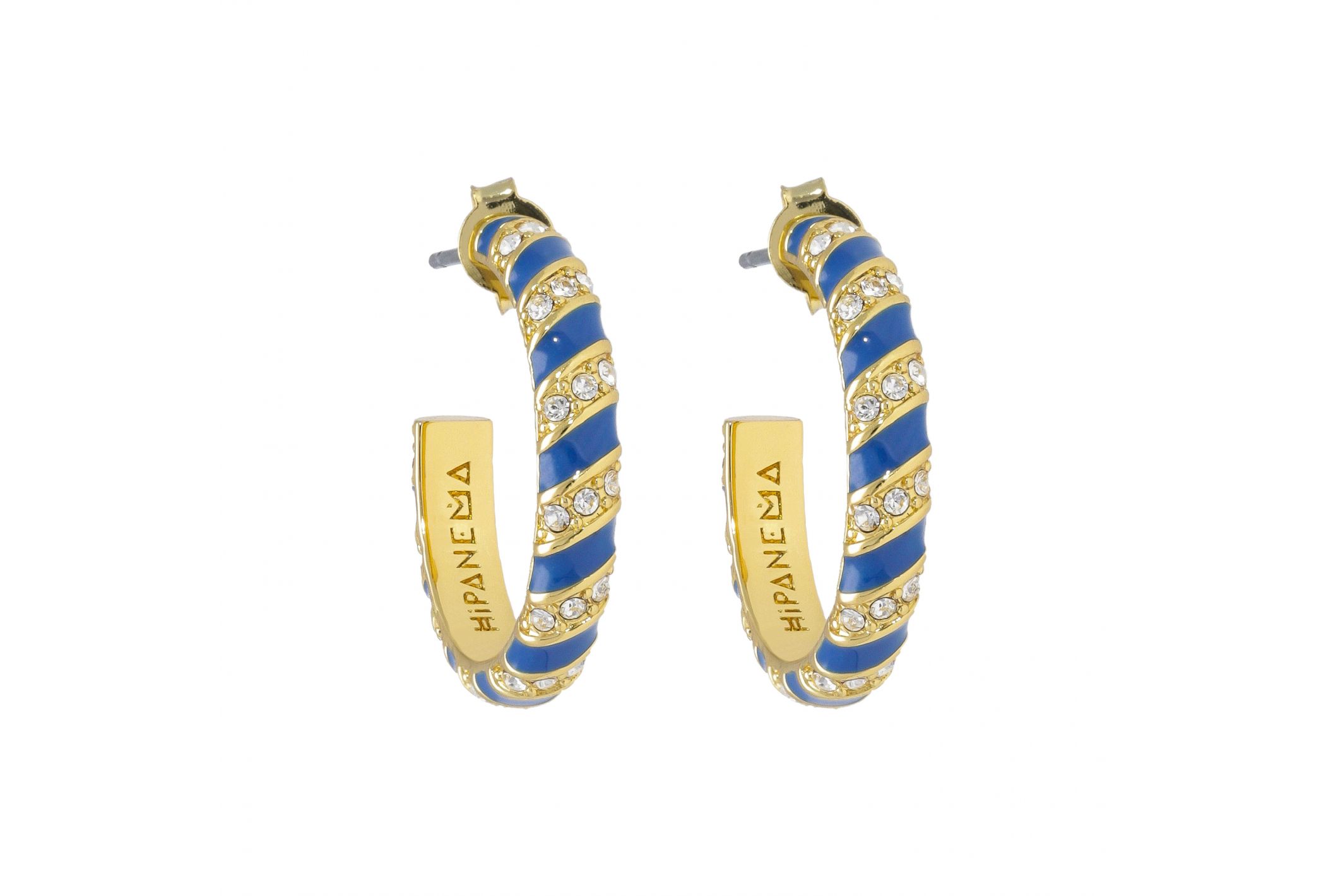 Hipanema Boucles d'oreilles Solarium Bleu Marine