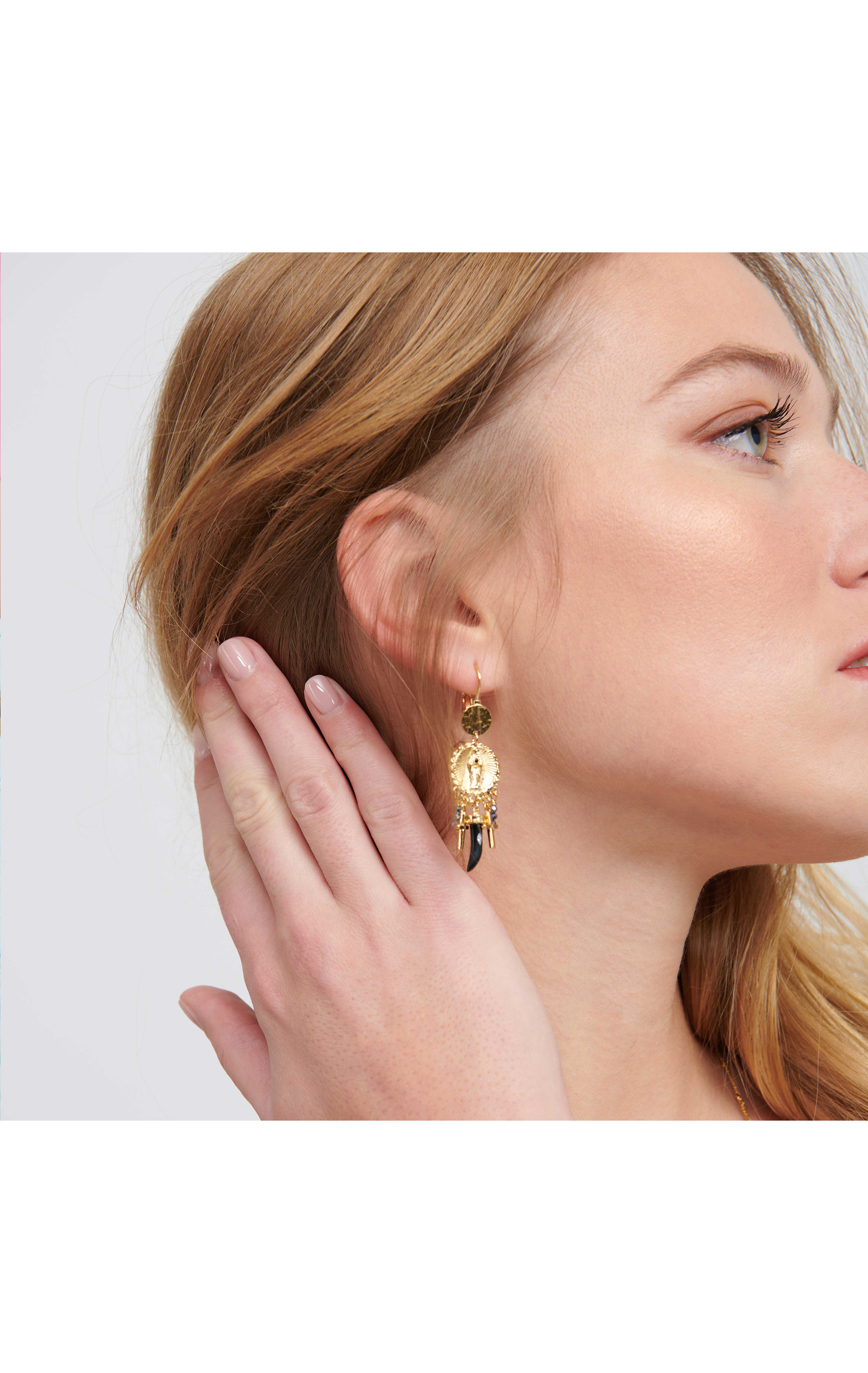 Boucles d'oreilles Chapel Noir