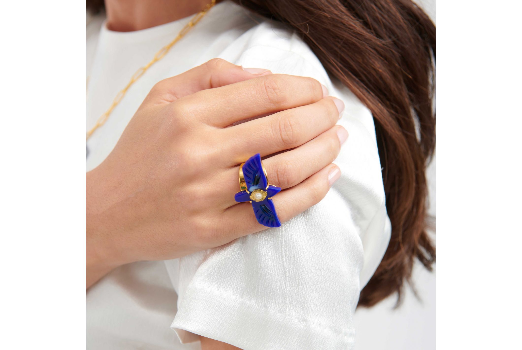 Hipanema Bague Chica Bleu