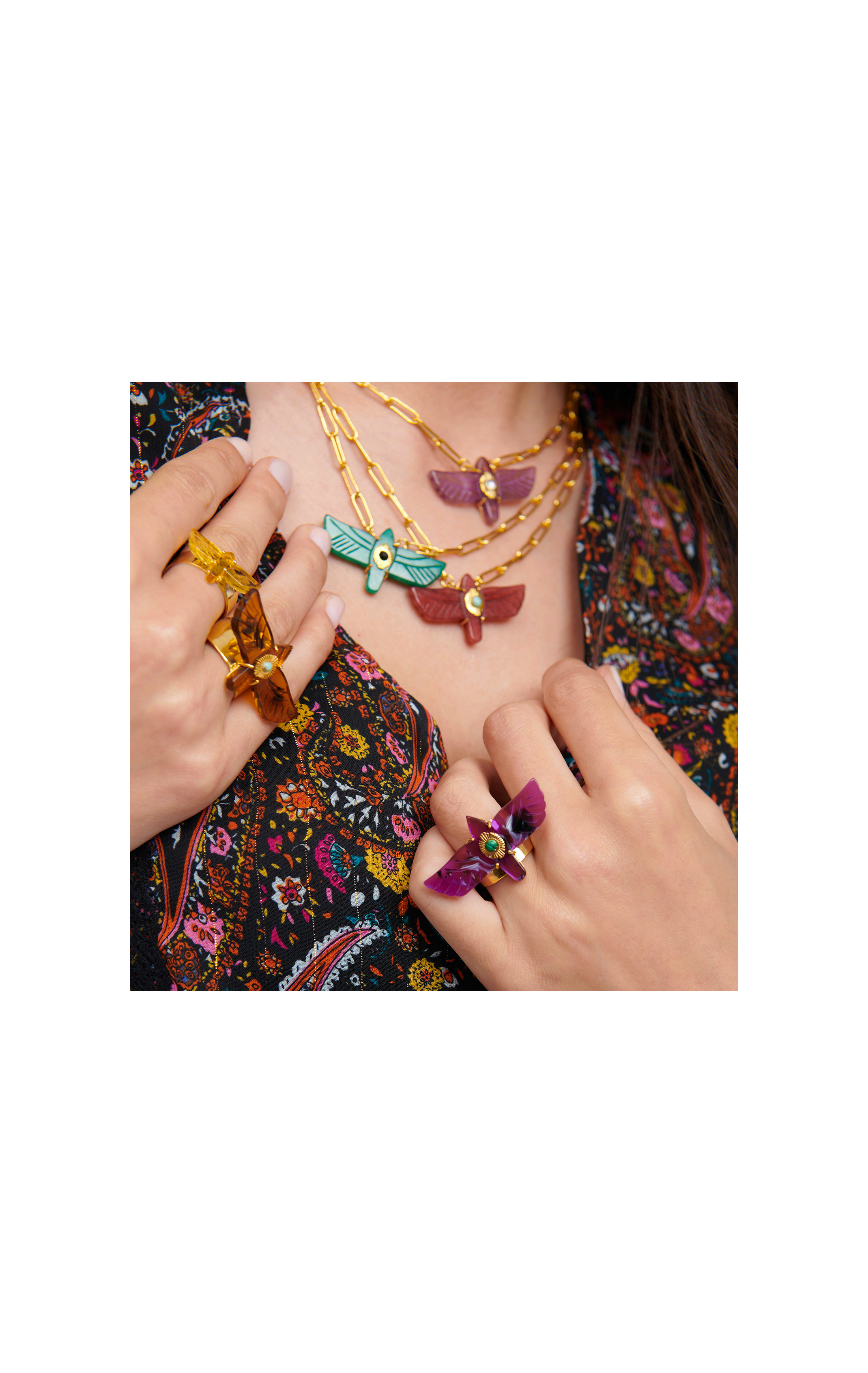 Ring Chica Amber ambre