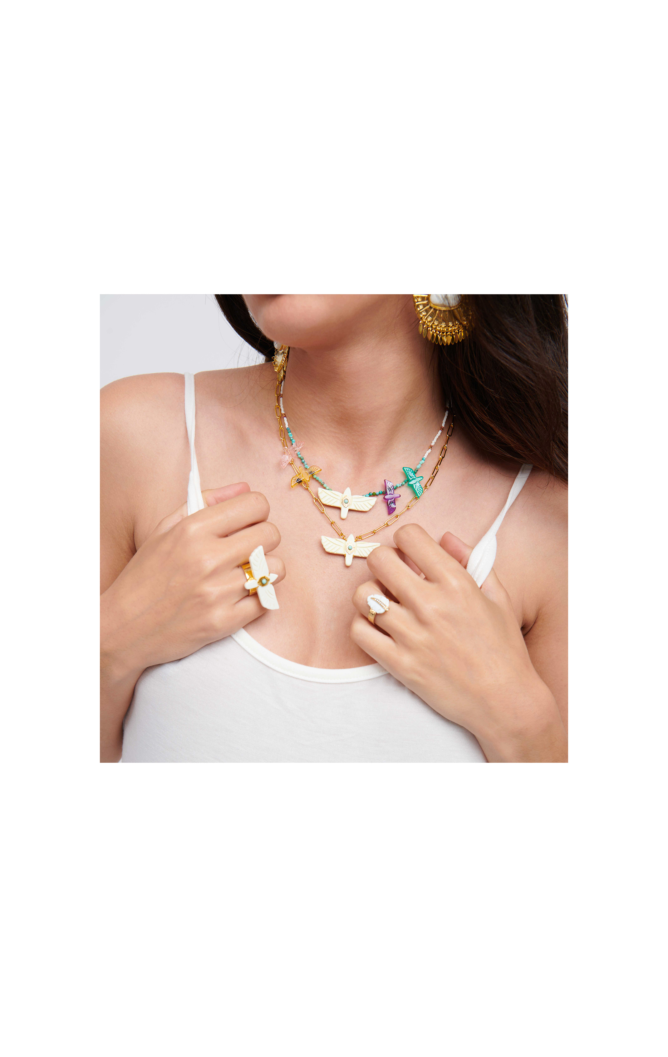 Bague Chica Blanc
