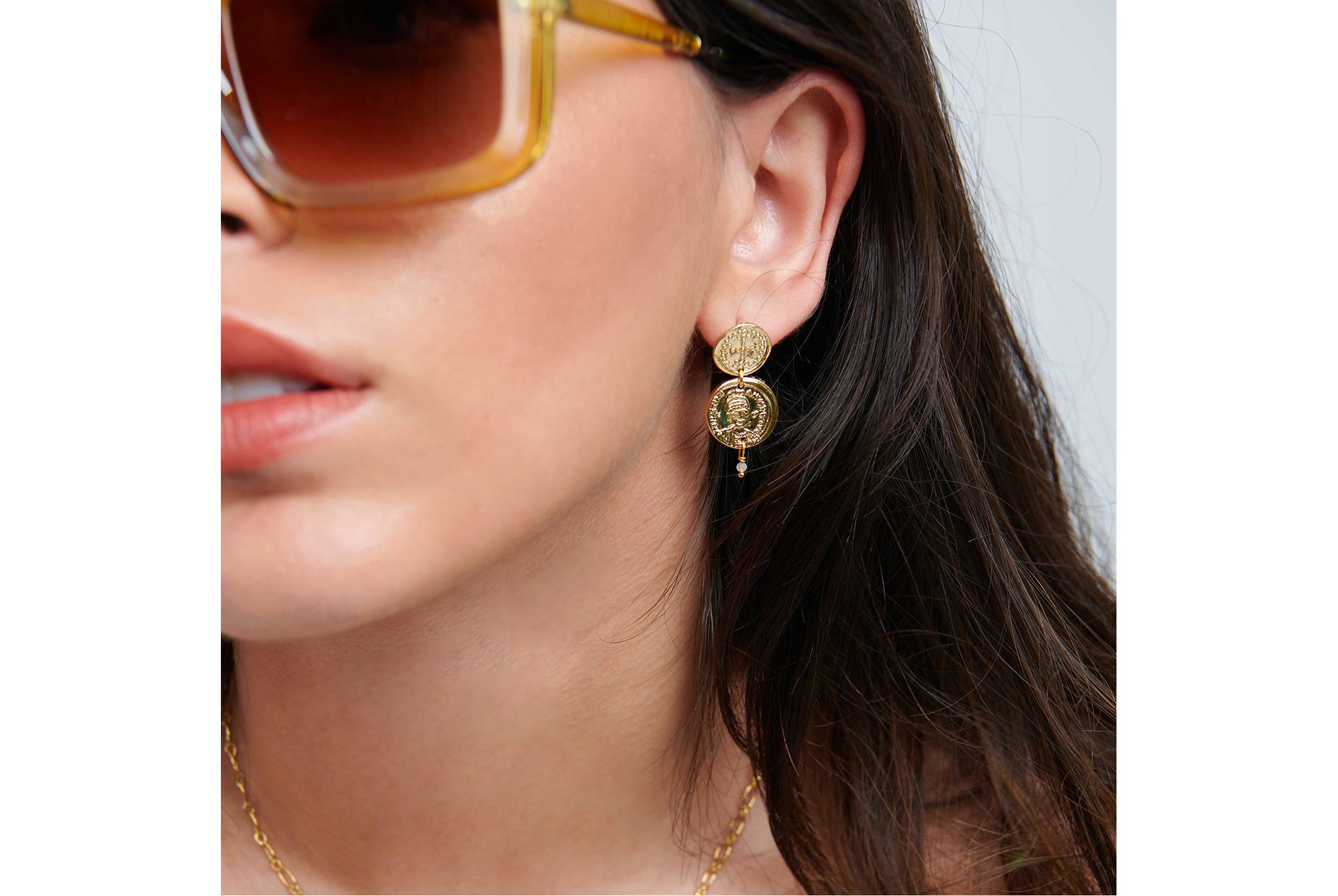 Hipanema Earrings Colombus Gold Gold